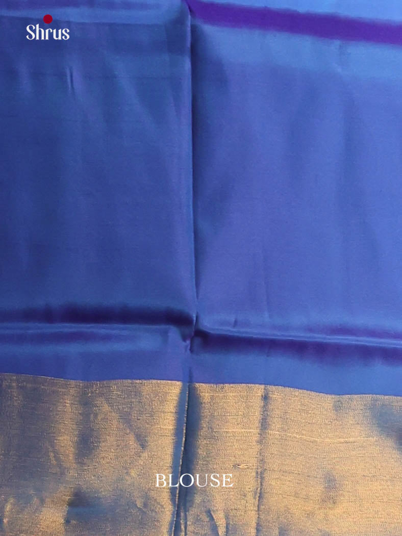 Mustard & Blue - Semi uppada Saree