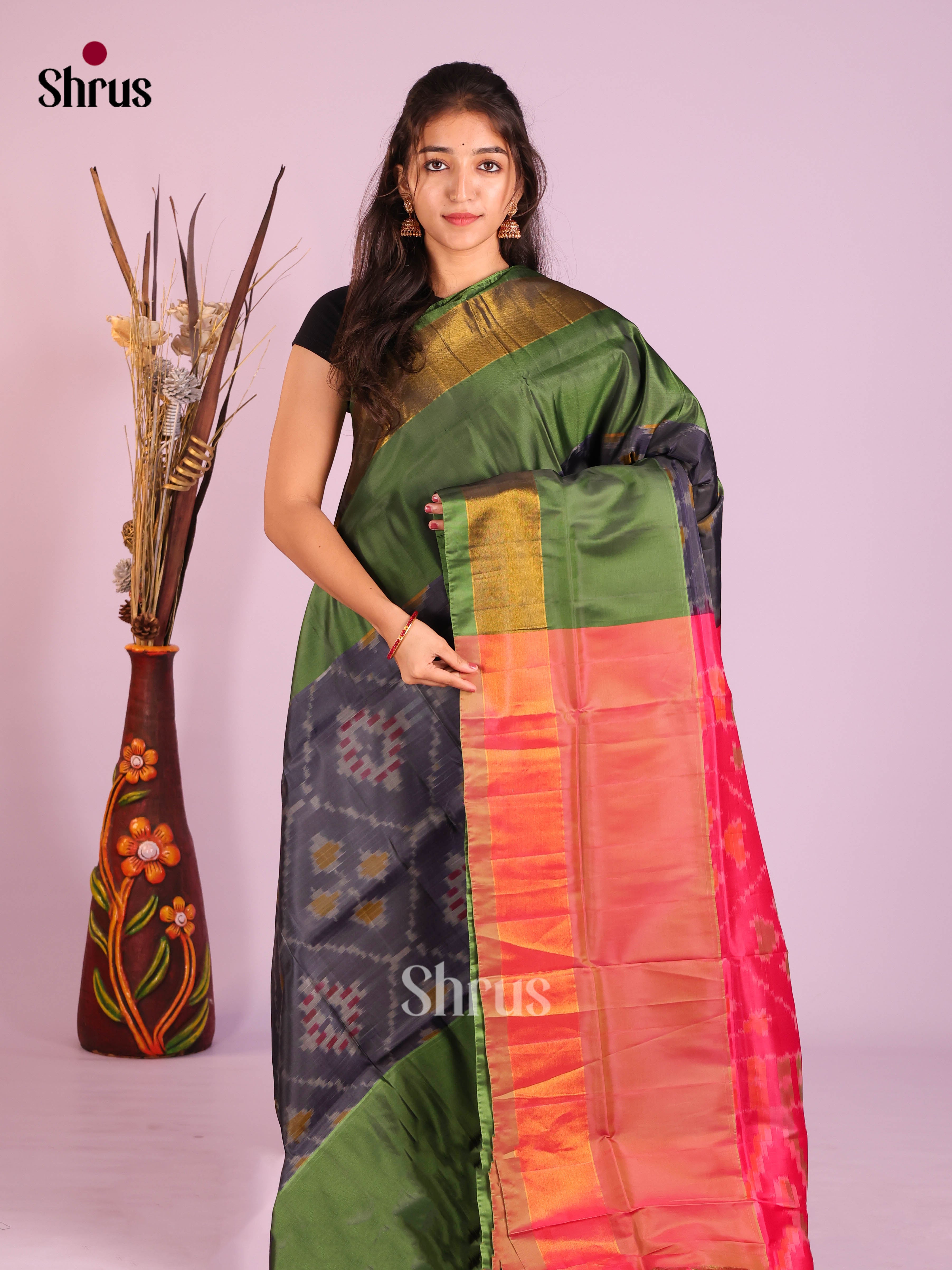 DIS19109 - Semi uppada Saree - Shop on Shrus.com