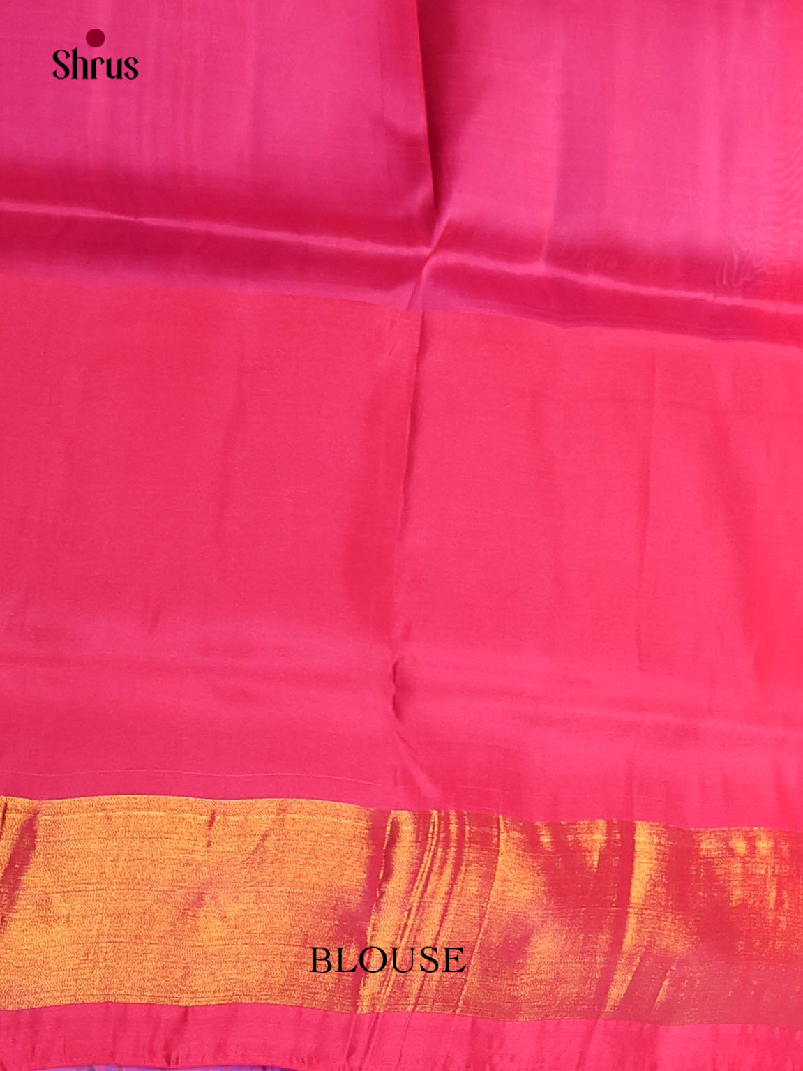 Blue & Pink - Semi uppada Saree