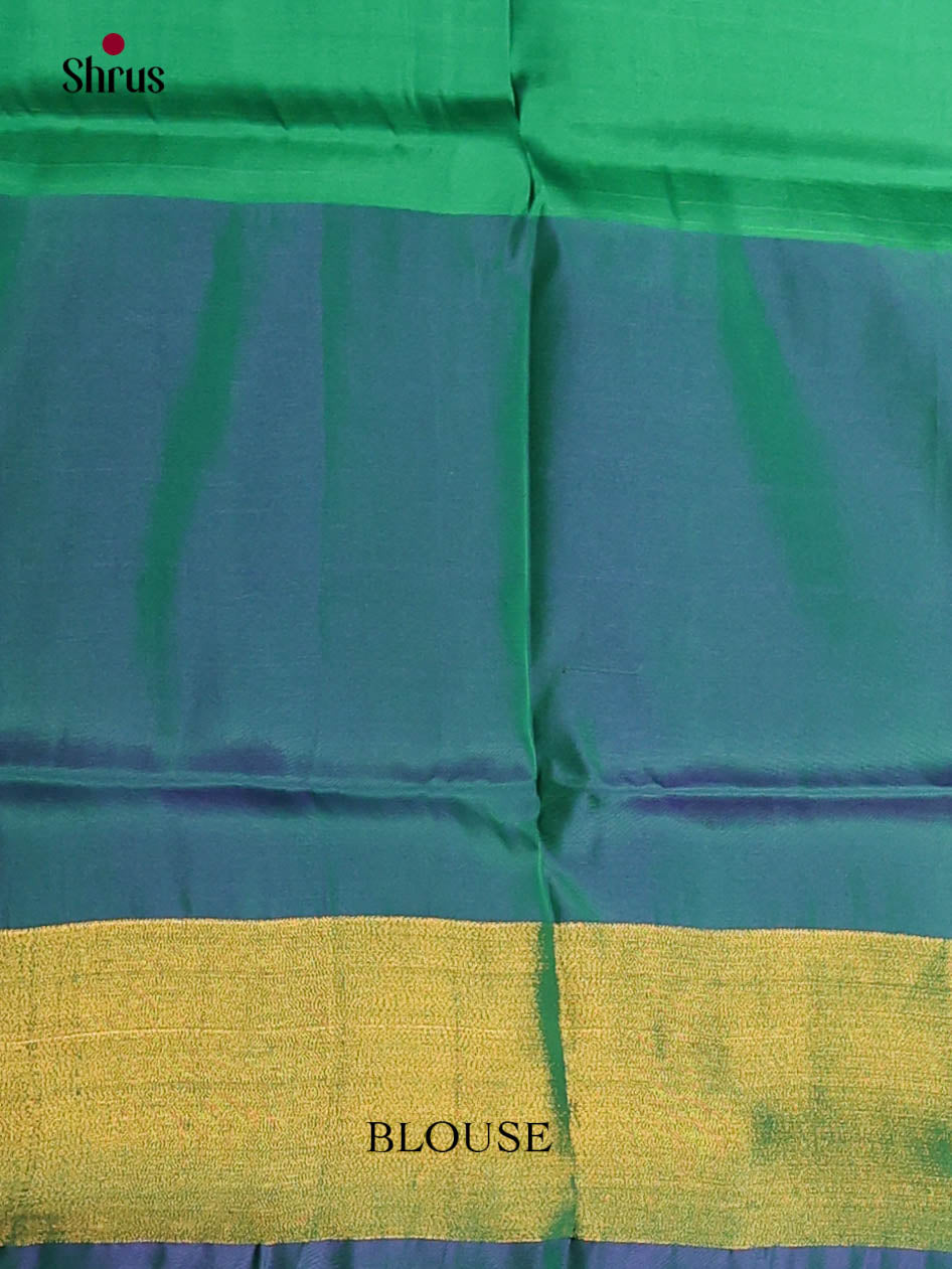 Maroon & Green - Semi uppada Saree - Shop on Shrus.com