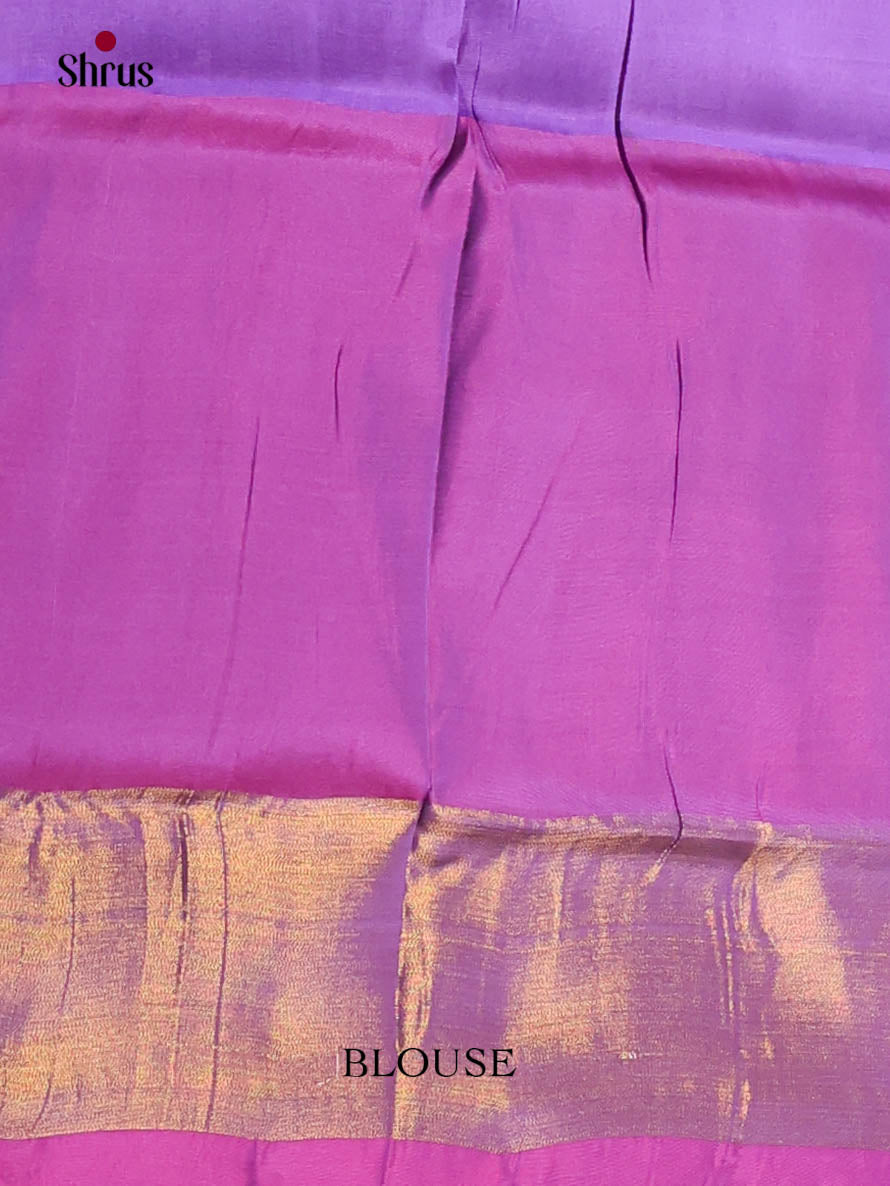 Mustard & Purple - Semi uppada Saree