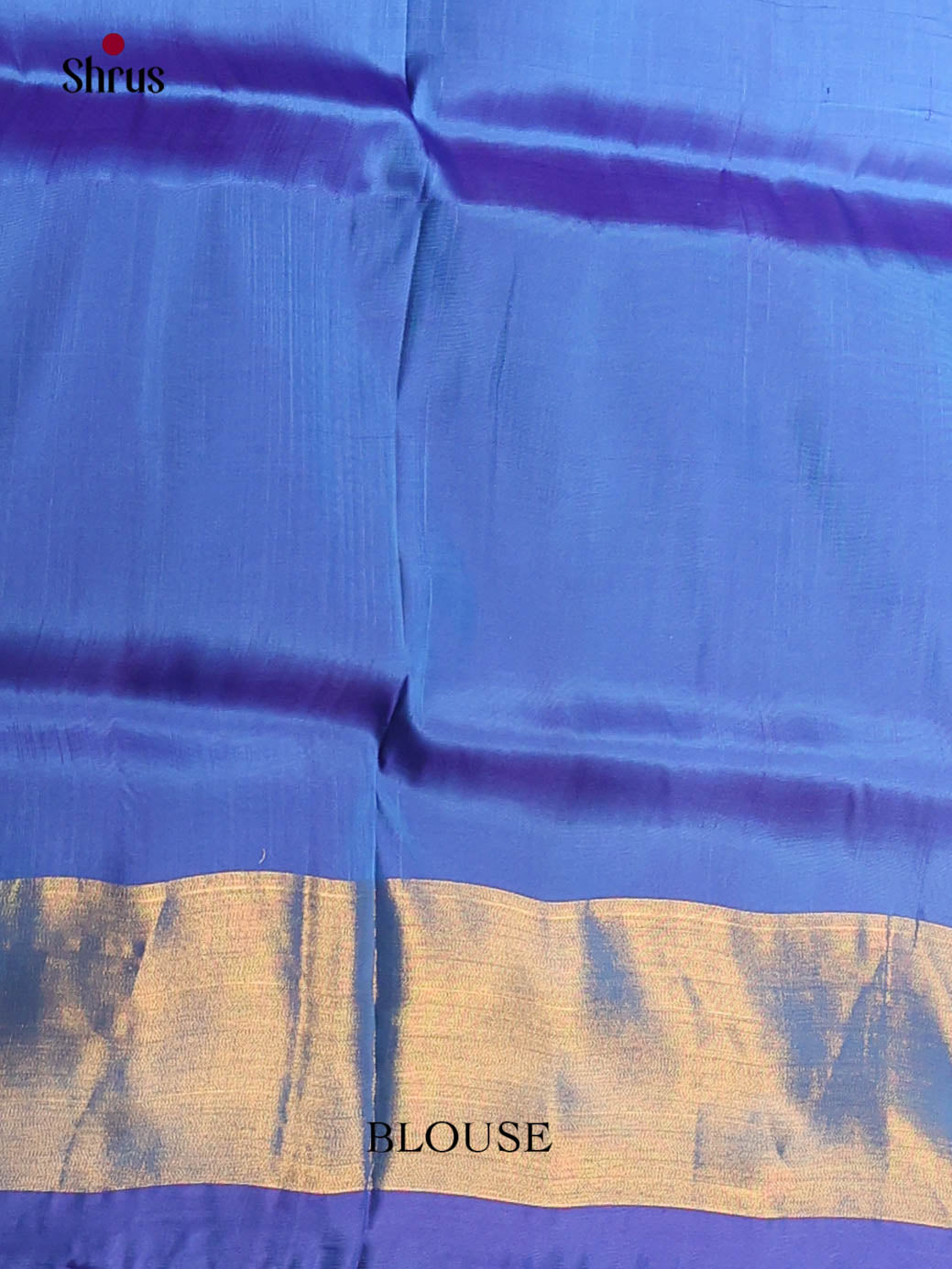 Onion Peel & Blue - Semi uppada Saree