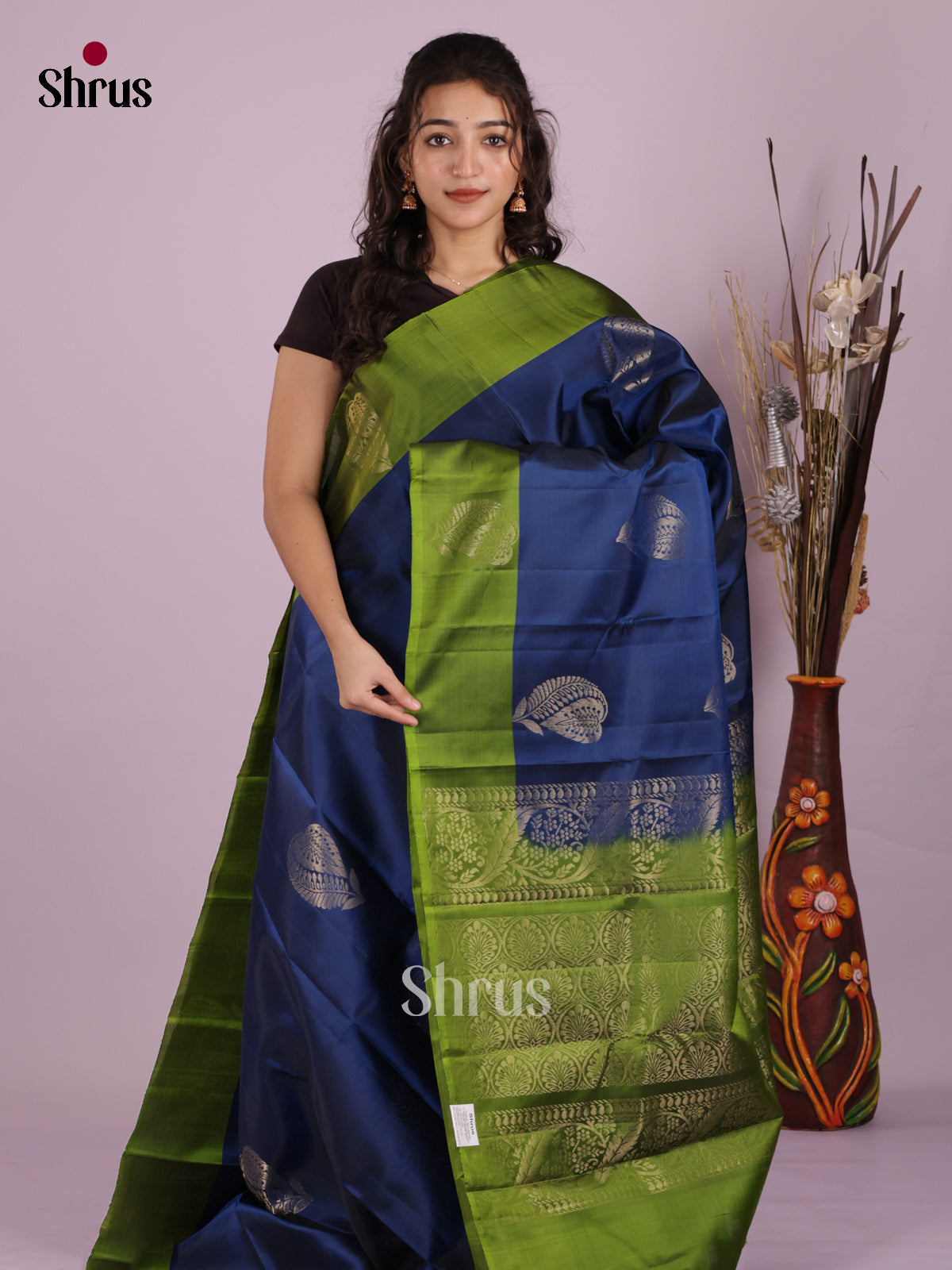 DIS19294 - Softsilk-halfpure Saree - Shop on Shrus.com
