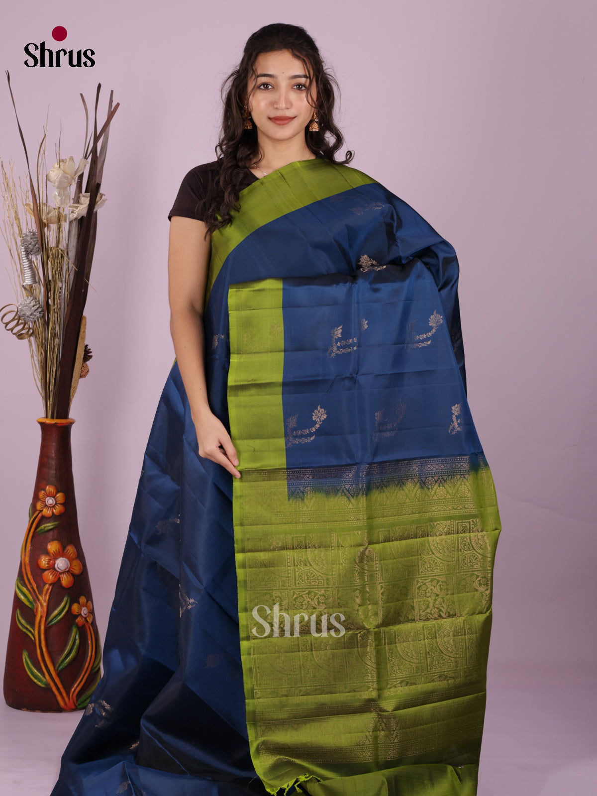 DIS19295 - Softsilk-halfpure Saree - Shop on Shrus.com