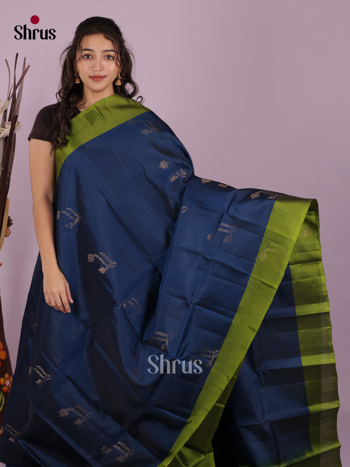 DIS19295 - Softsilk-halfpure Saree - Shop on Shrus.com