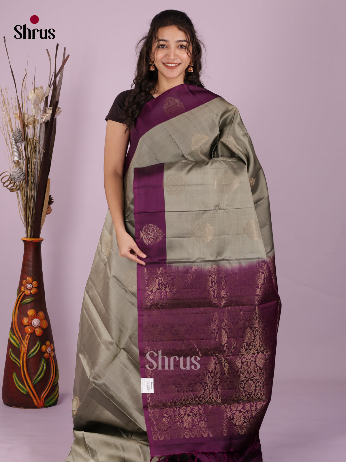 DIS19296 - Softsilk-halfpure Saree - Shop on Shrus.com