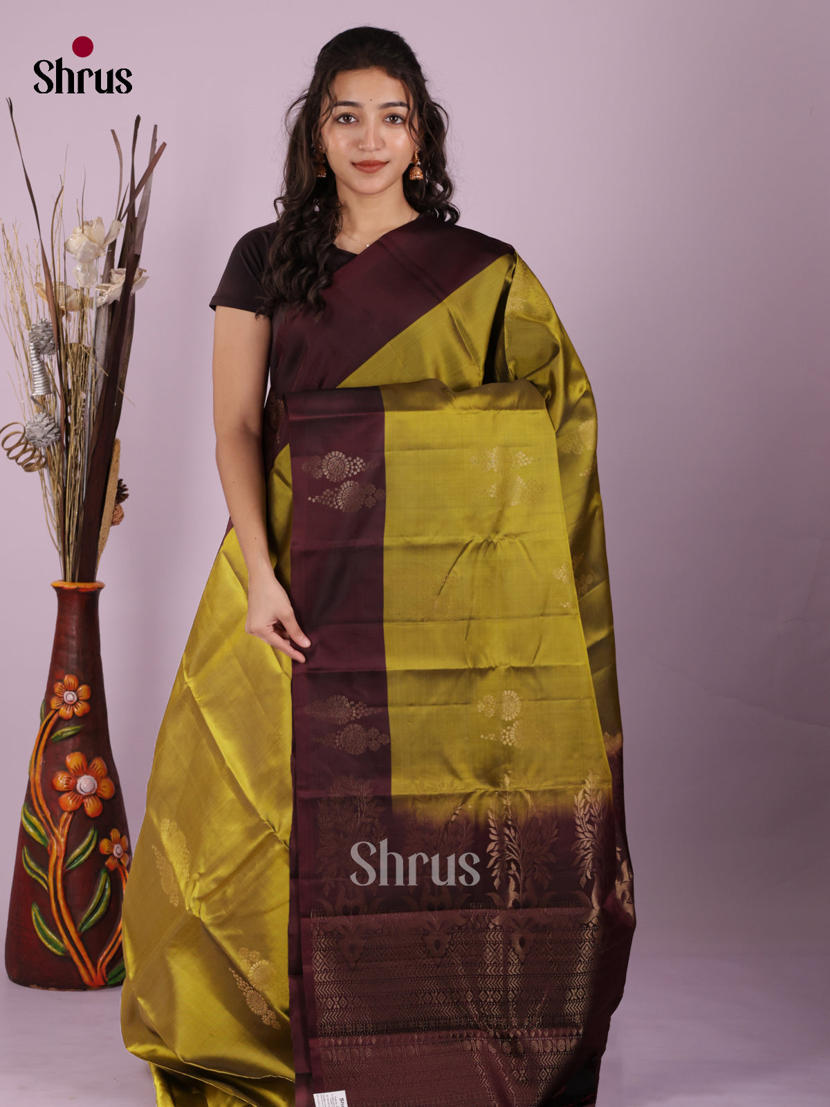 DIS19319 - Softsilk-halfpure Saree - Shop on Shrus.com