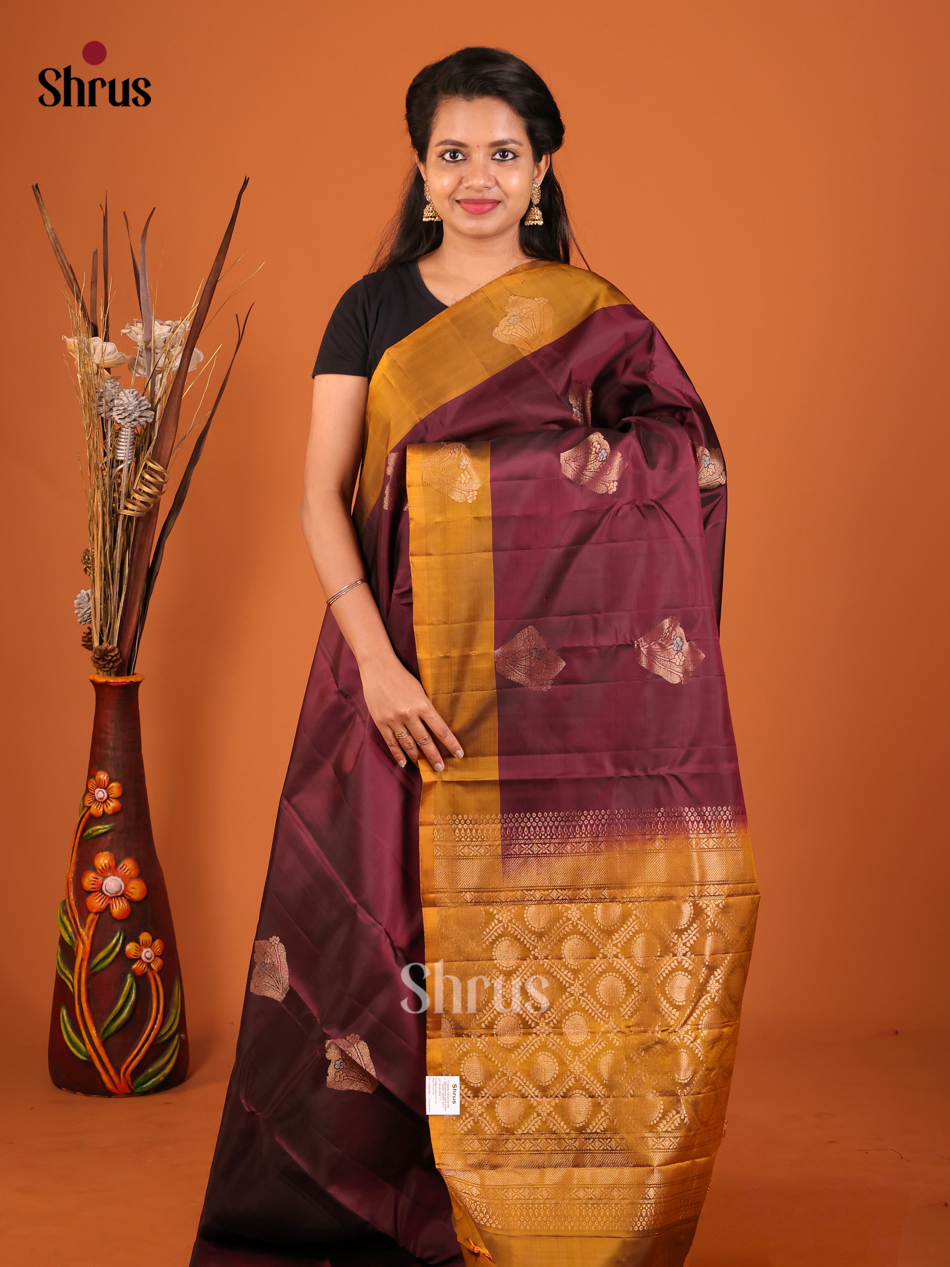 DIS19329 - Softsilk-halfpure Saree - Shop on Shrus.com