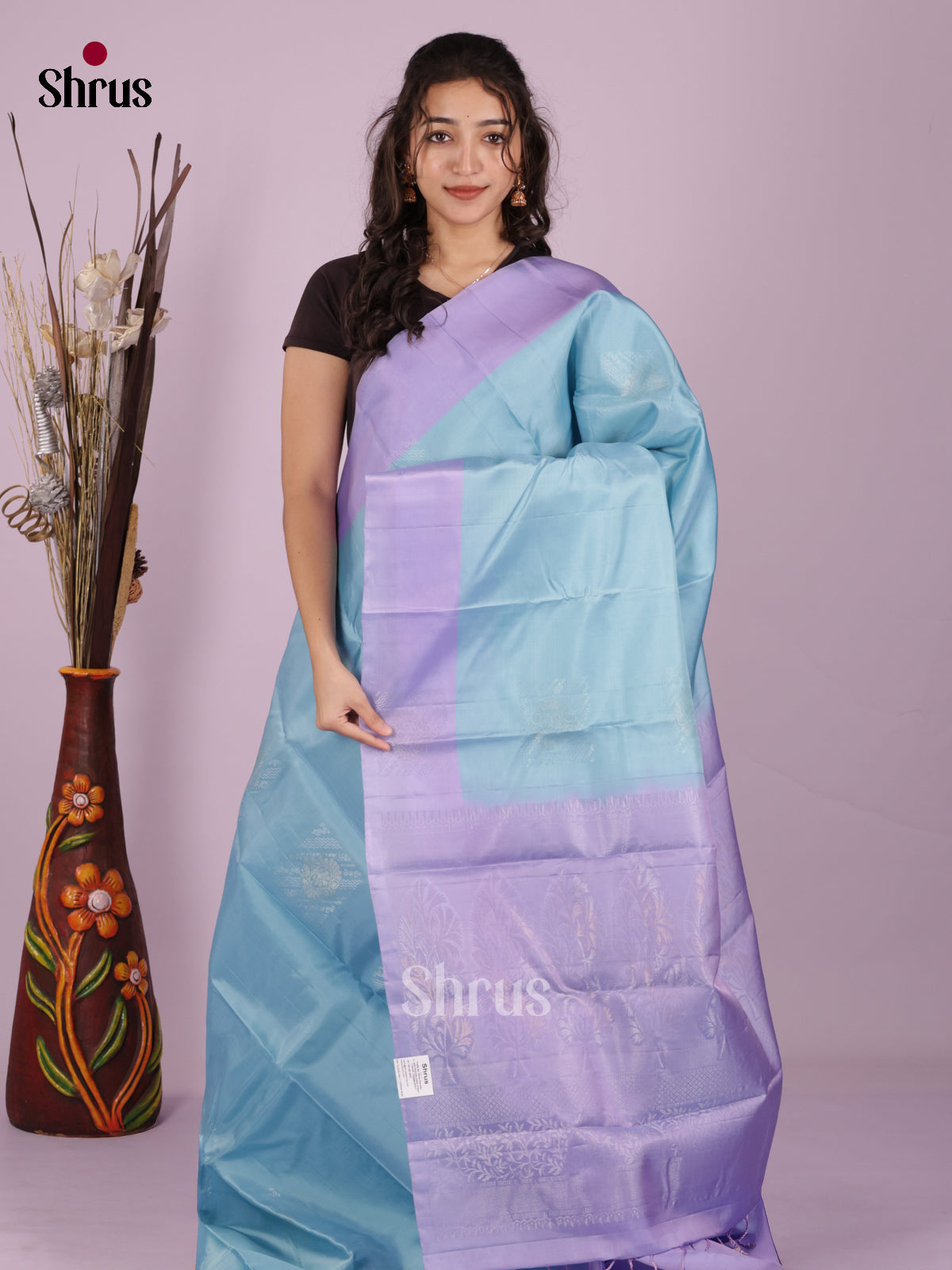 DIS19348 - Softsilk-halfpure Saree - Shop on Shrus.com