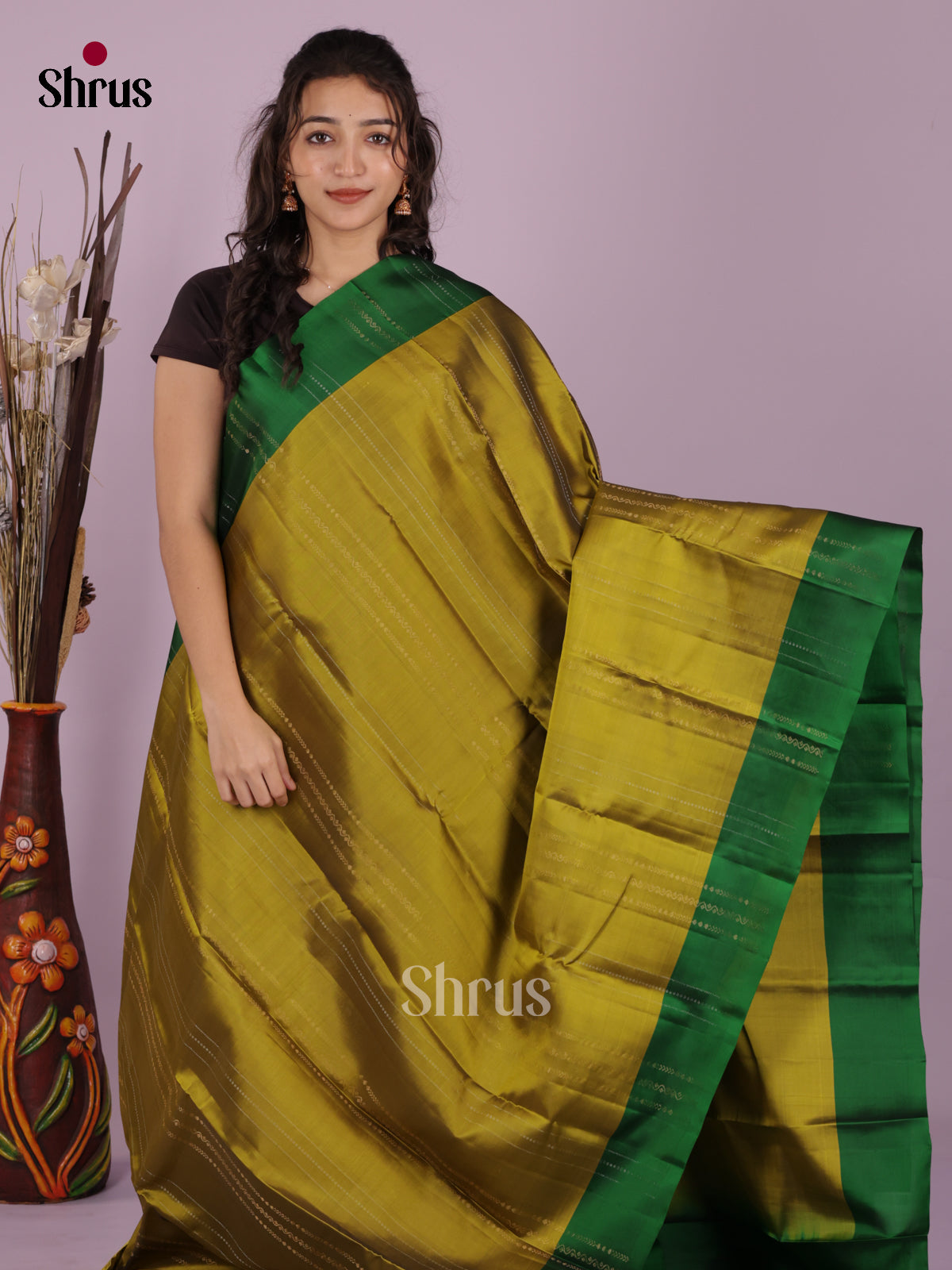 DIS19368 - Softsilk-halfpure Saree - Shop on Shrus.com