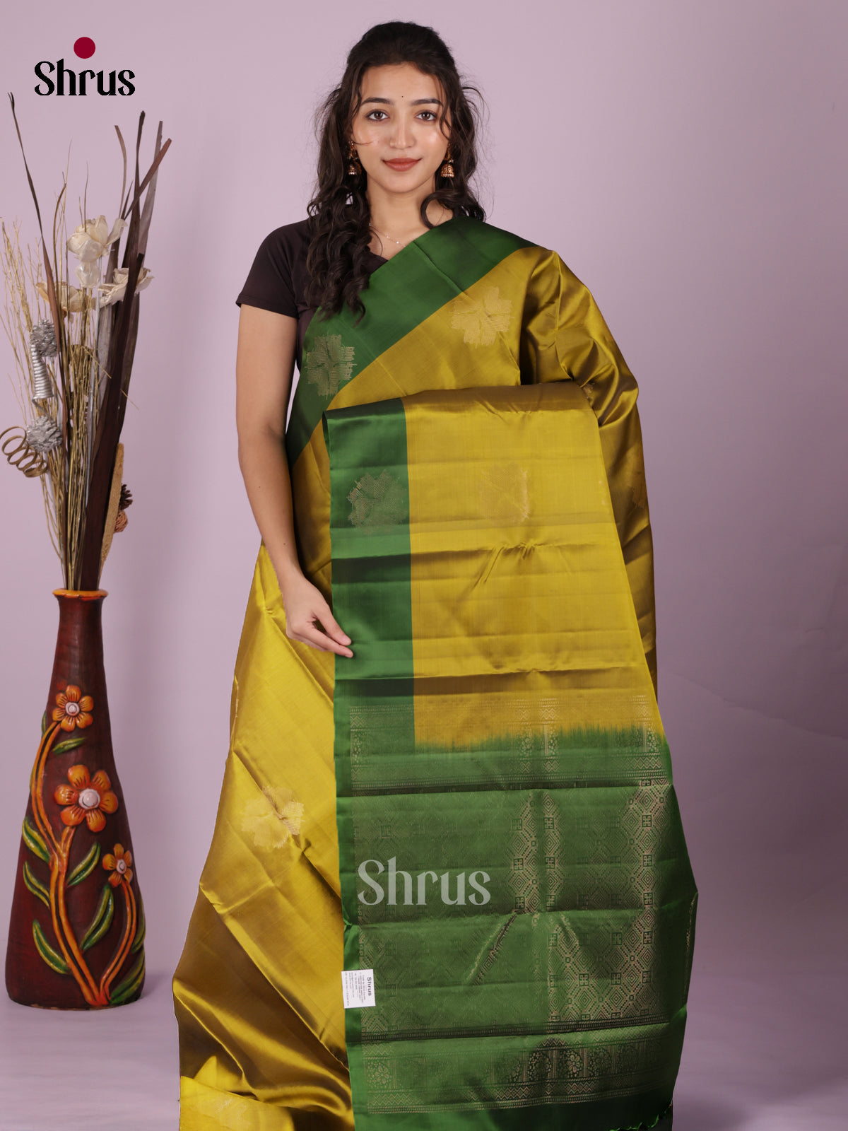 DIS19374 - Softsilk-halfpure Saree - Shop on Shrus.com