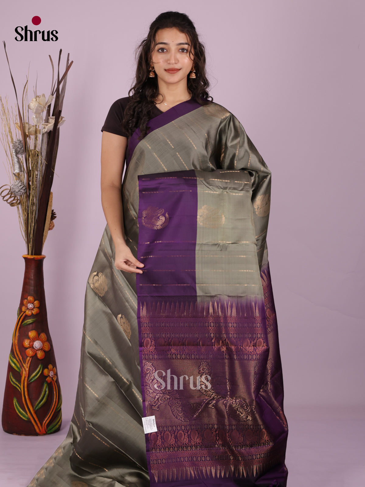 DIS19385 - Softsilk-halfpure Saree - Shop on Shrus.com