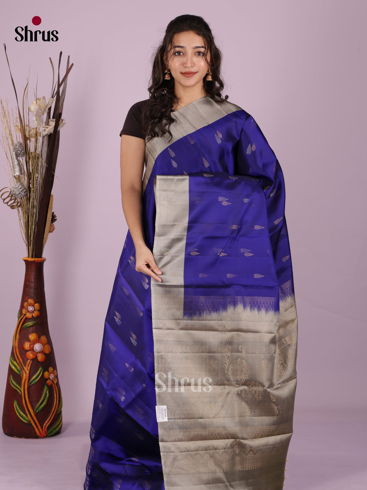 DIS19394 - Softsilk-halfpure Saree - Shop on Shrus.com