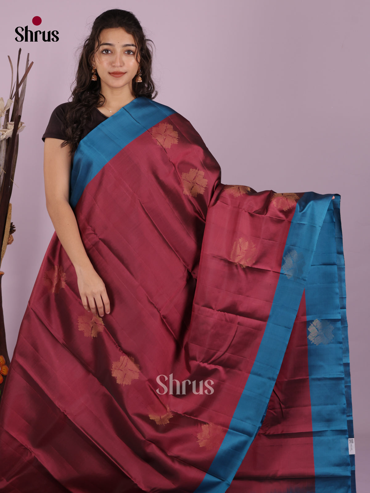 DIS19399 - Softsilk-halfpure Saree - Shop on Shrus.com