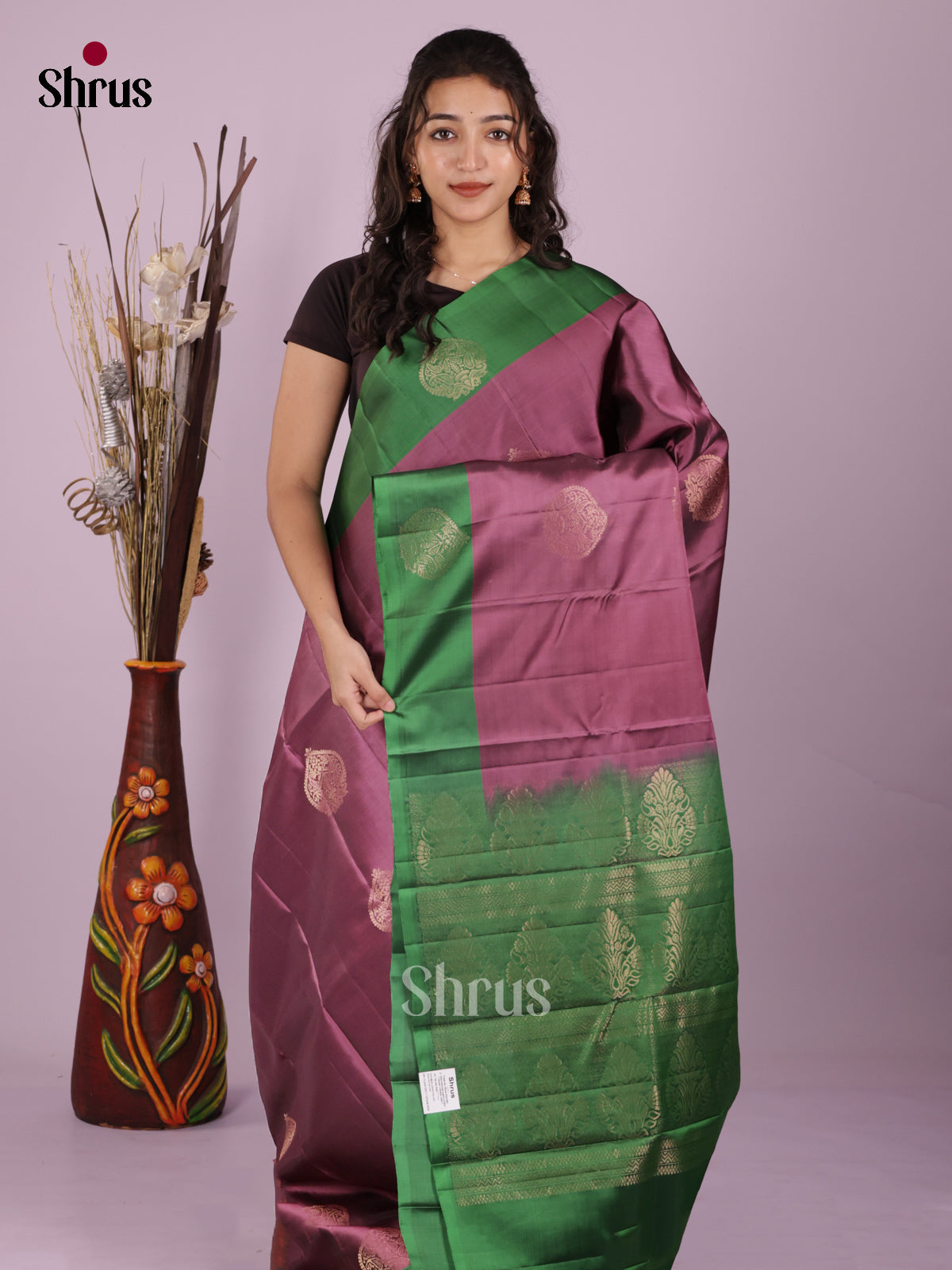 DIS19401 - Softsilk-halfpure Saree - Shop on Shrus.com