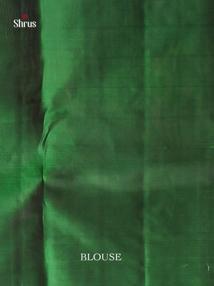 green and grey Softsilk halfpure Saree 1