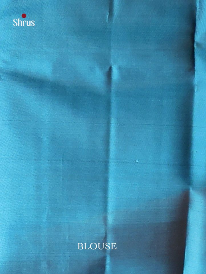 grey blue Softsilk halfpure Saree 1