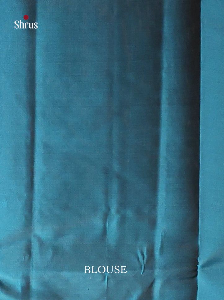 maroon and blue Softsilk halfpure Saree 1