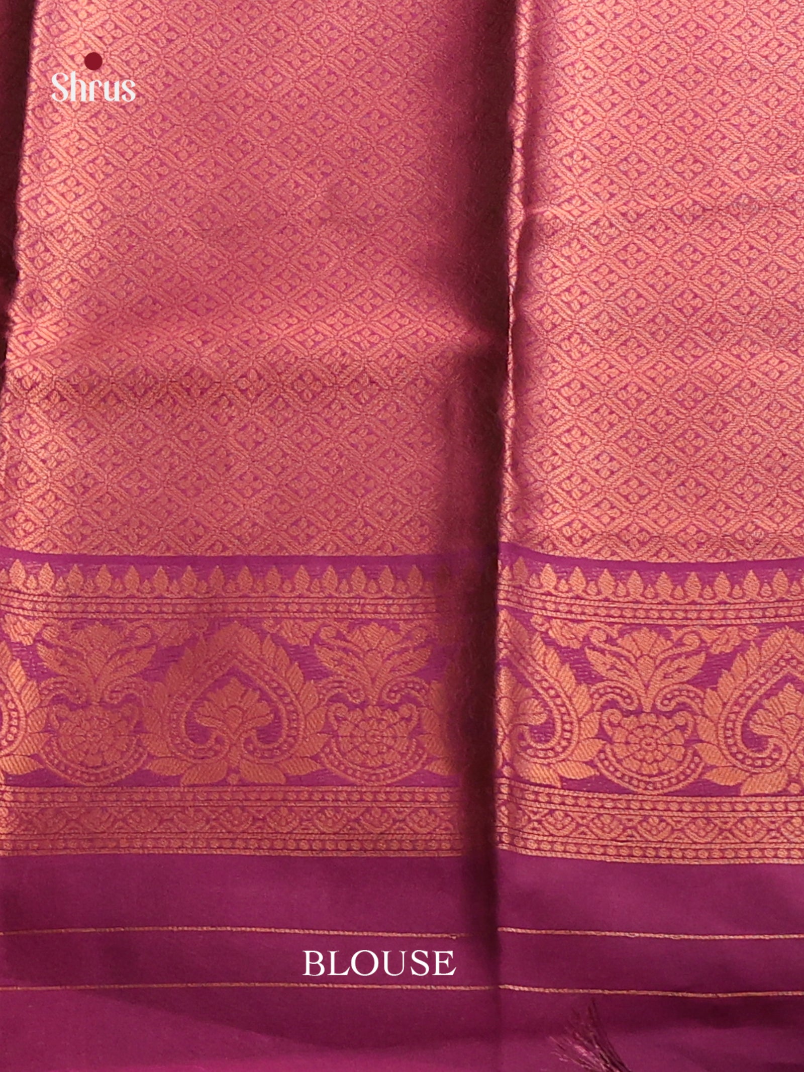 Blue & Purple - Semi Softsilk Saree