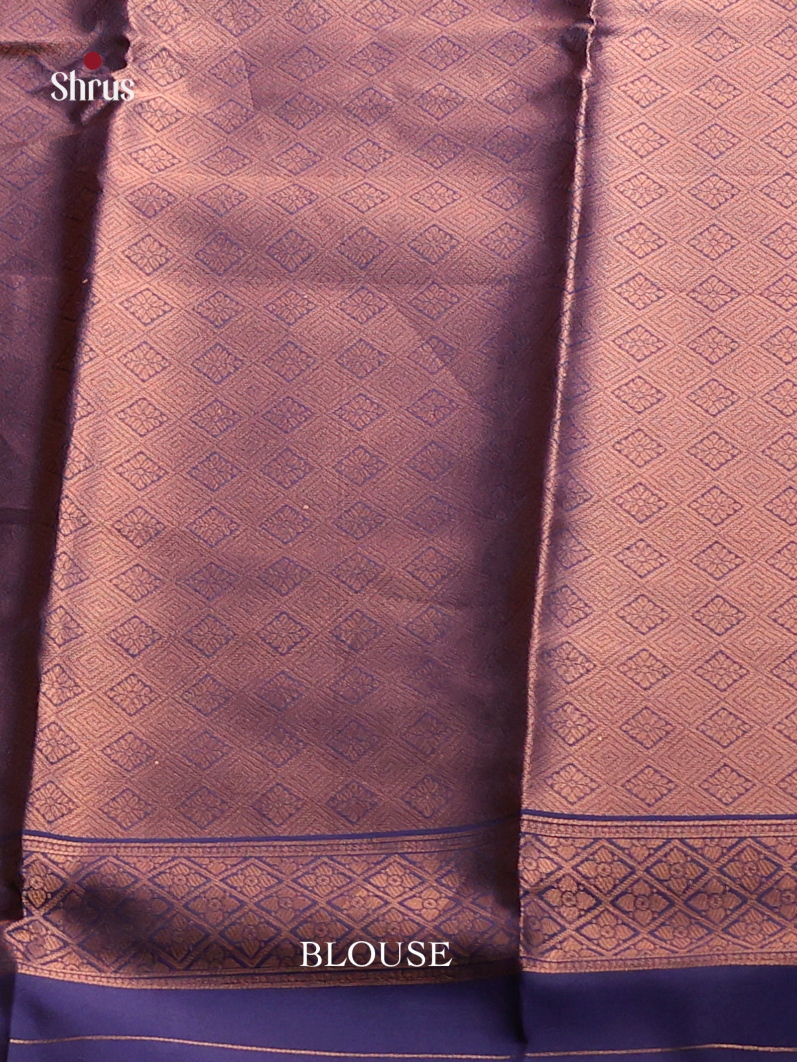Pink & Blue - Semi Softsilk Saree - Shop on Shrus.com