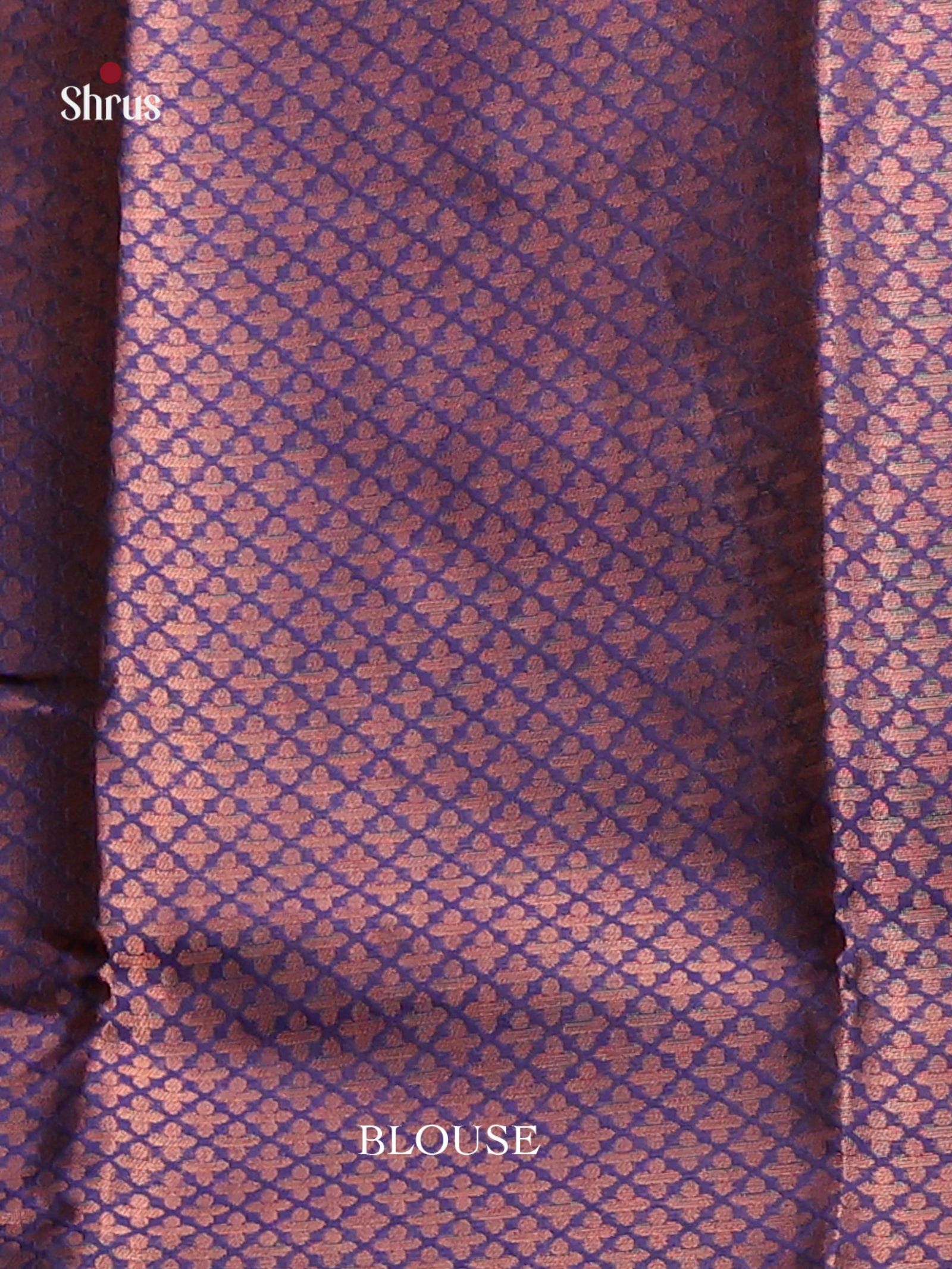 Pink & Blue - Semi Softsilk Saree - Shop on Shrus.com
