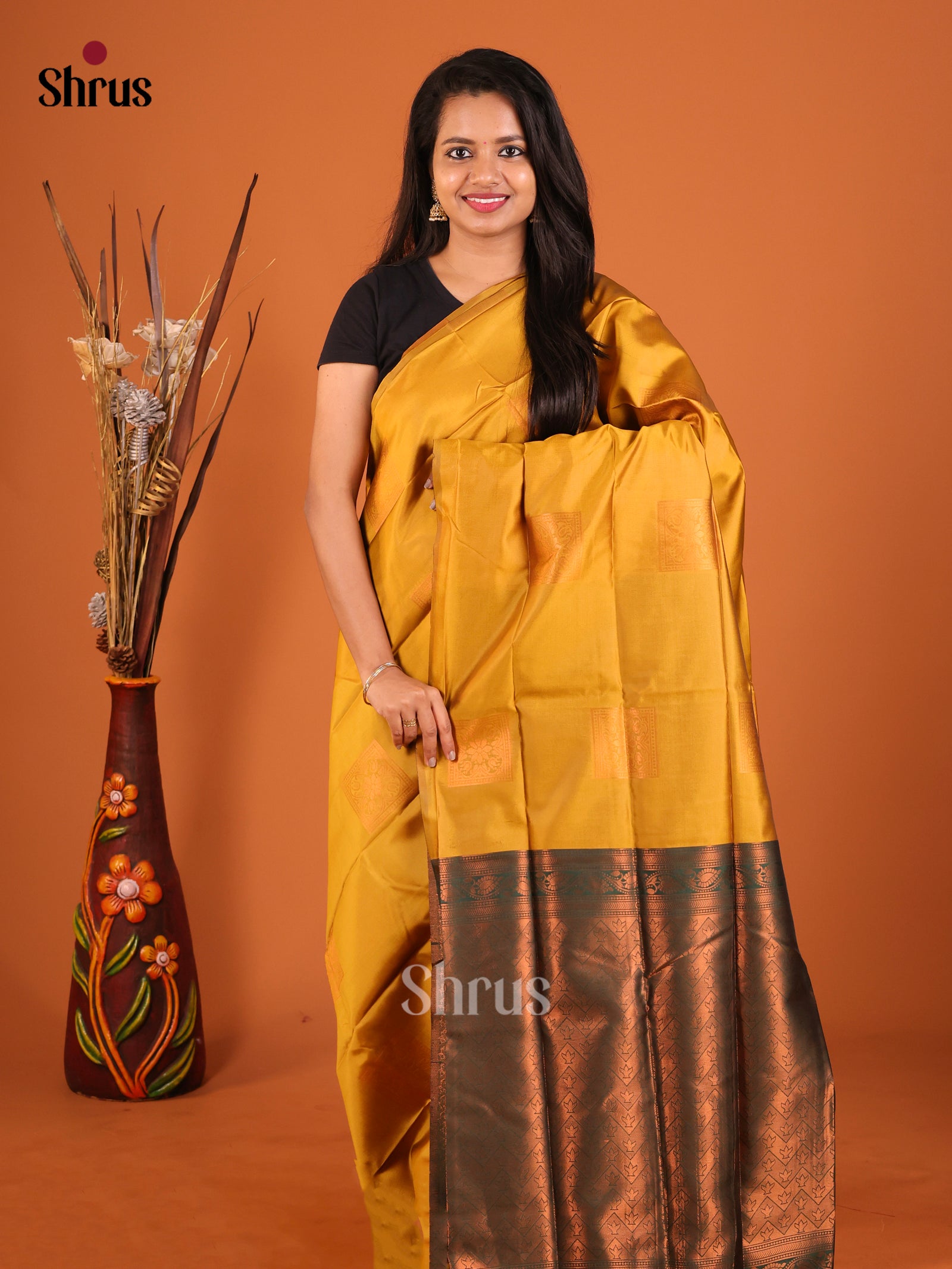 DIS19938 - Semi Softsilk Saree - Shop on Shrus.com
