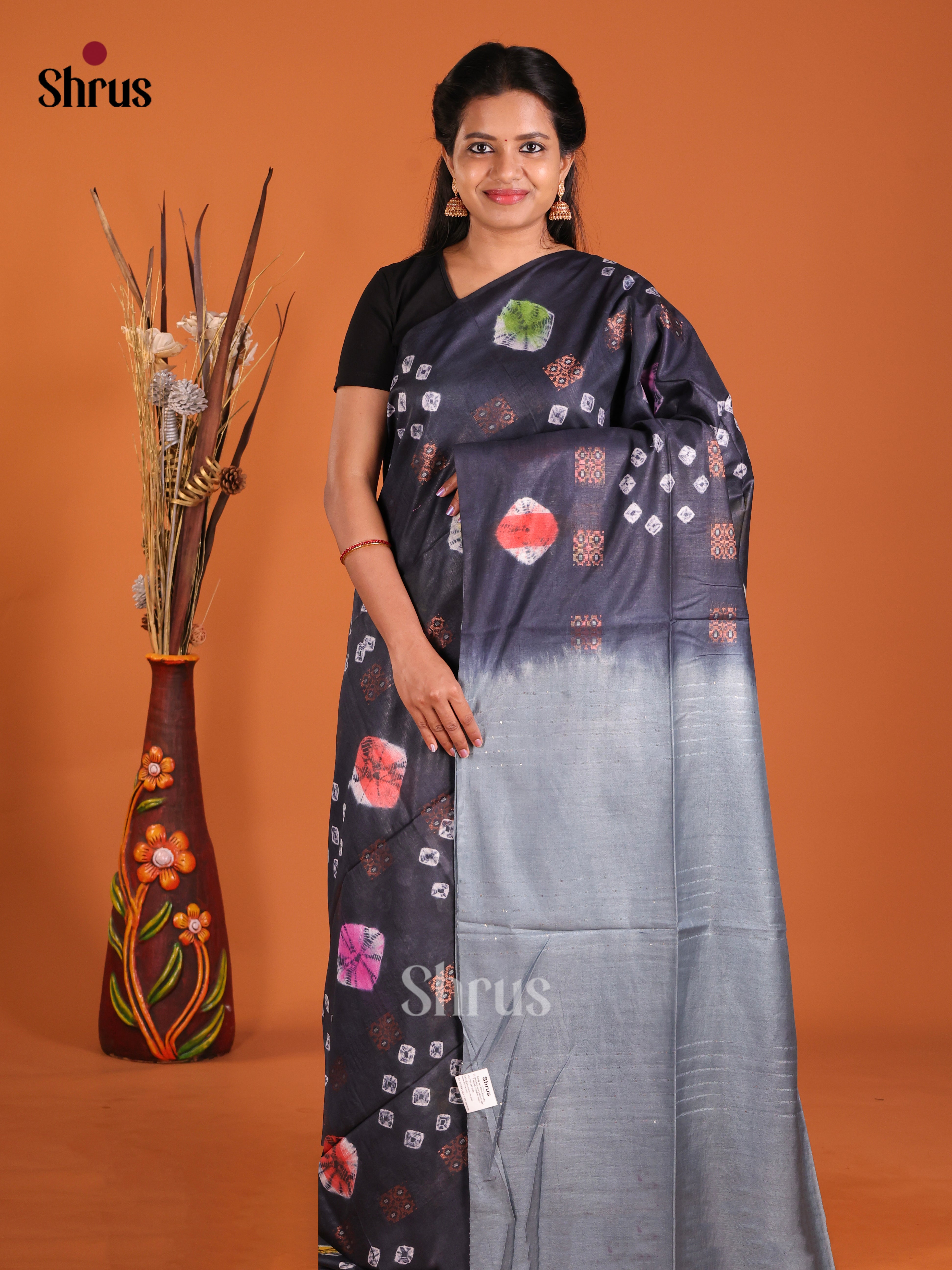 DIS20254 - Shibori Saree - Shop on Shrus.com