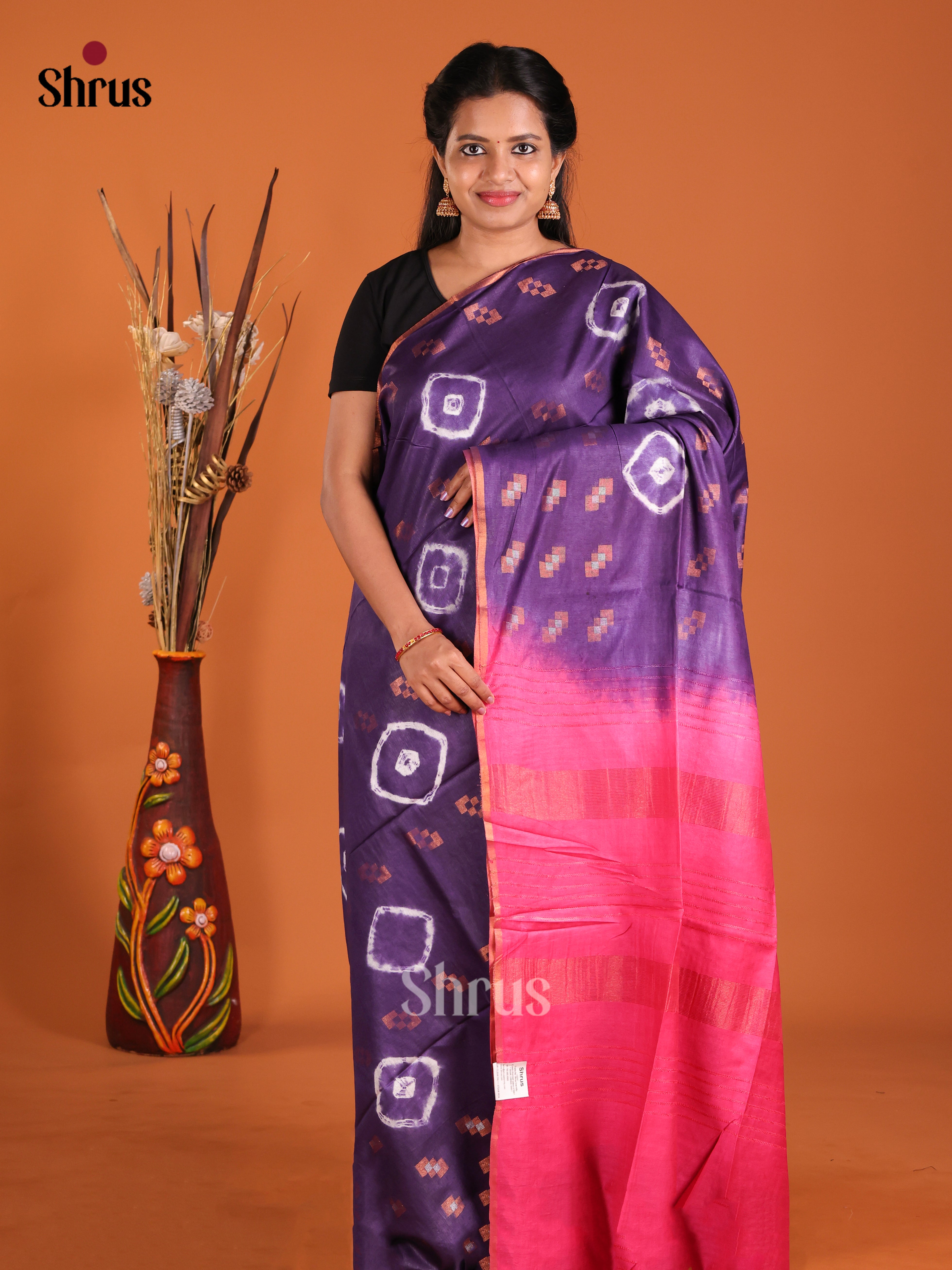 DIS20261 - Shibori Saree - Shop on Shrus.com