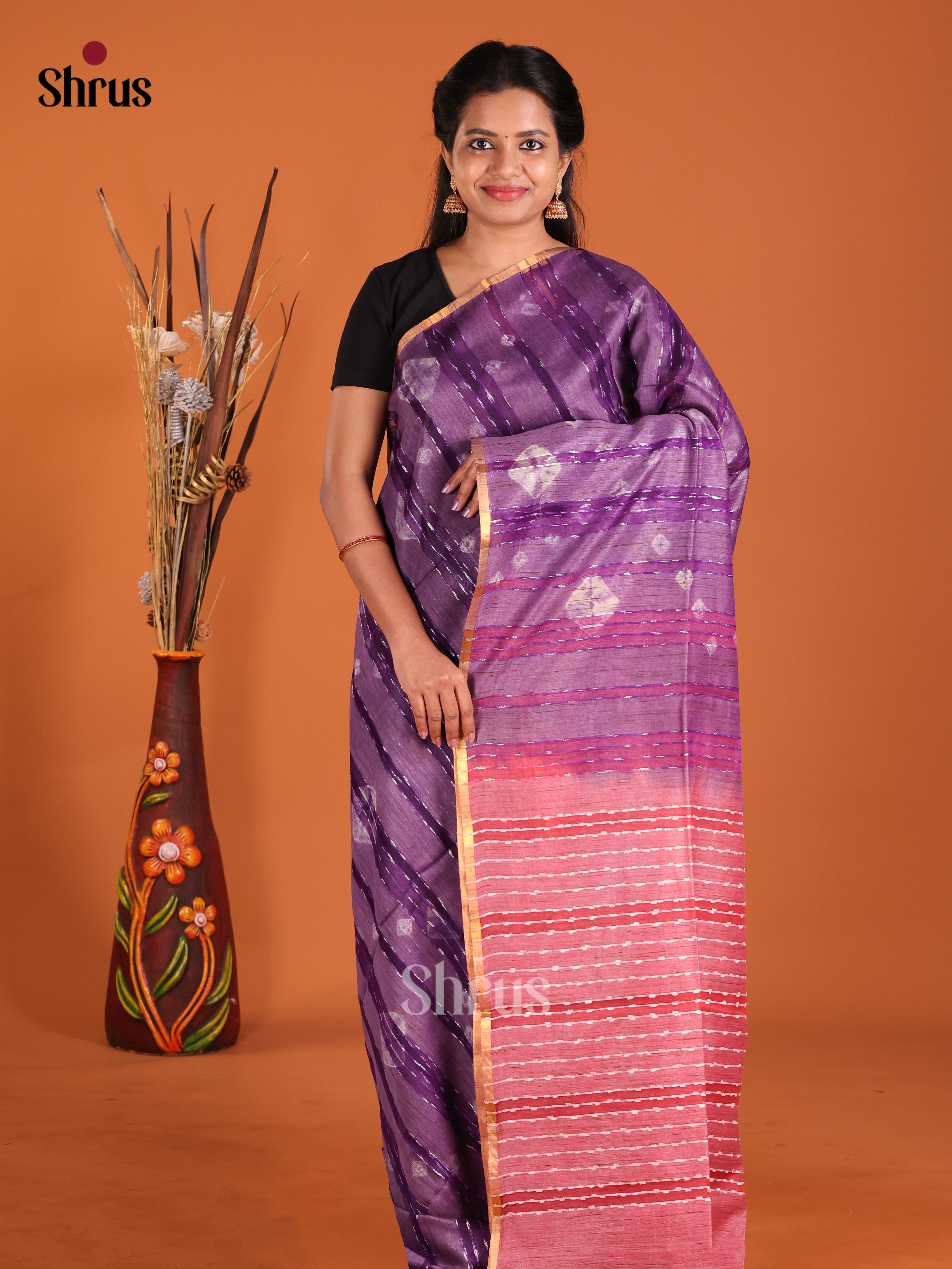 DIS20367 - Shibori Saree - Shop on Shrus.com