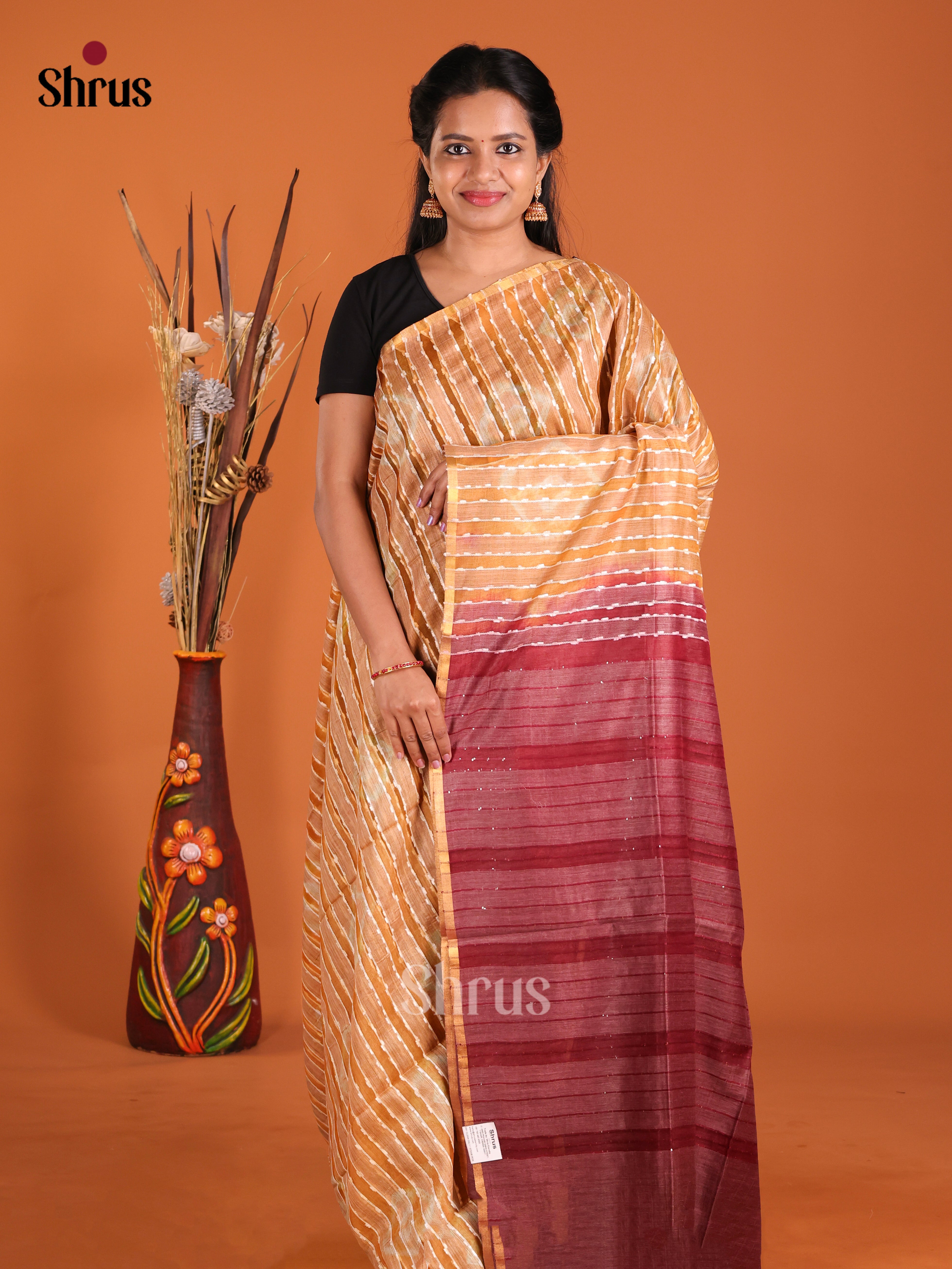 DIS20381 - Shibori Saree - Shop on Shrus.com