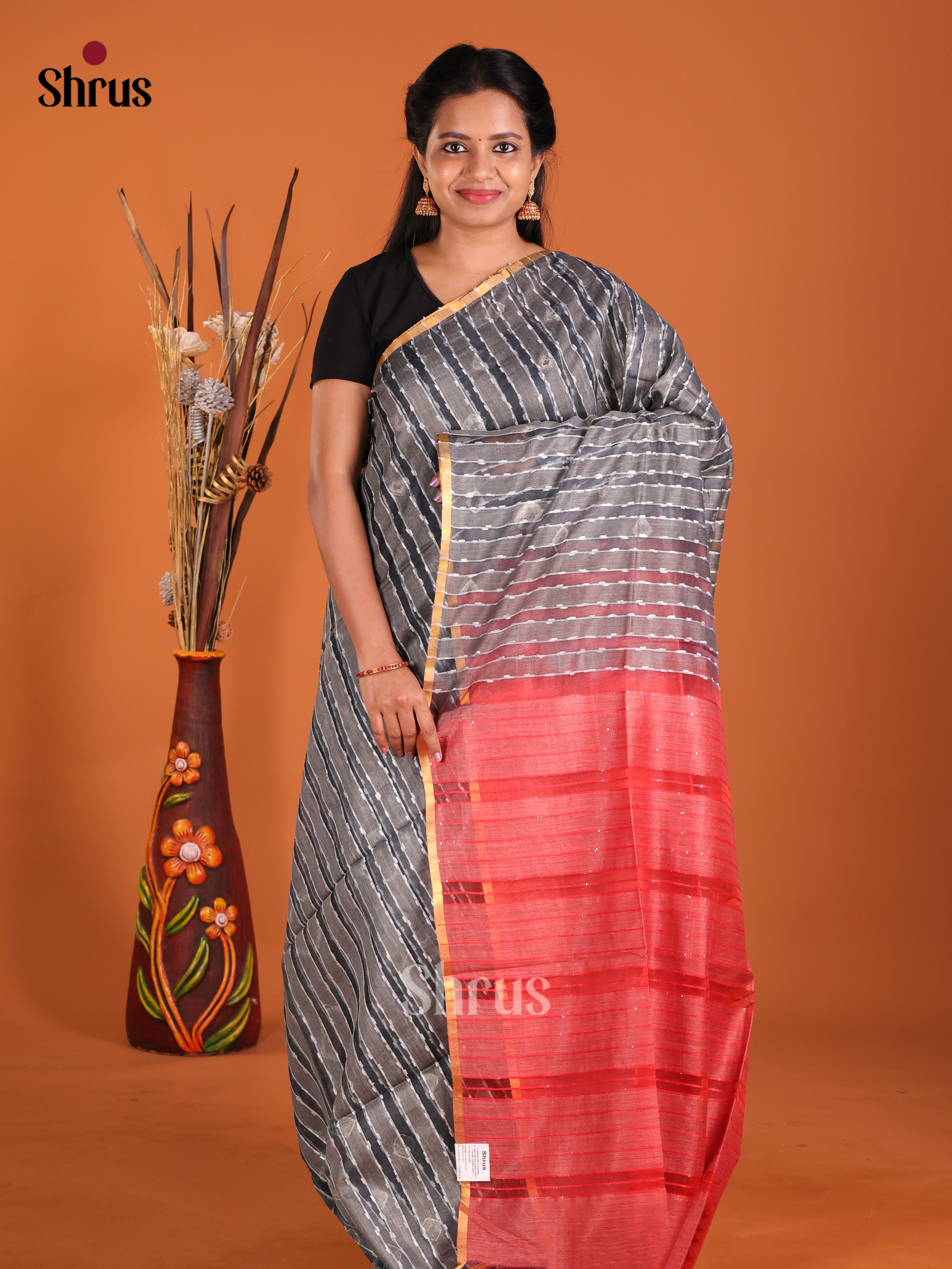 DIS20382 - Shibori Saree - Shop on Shrus.com