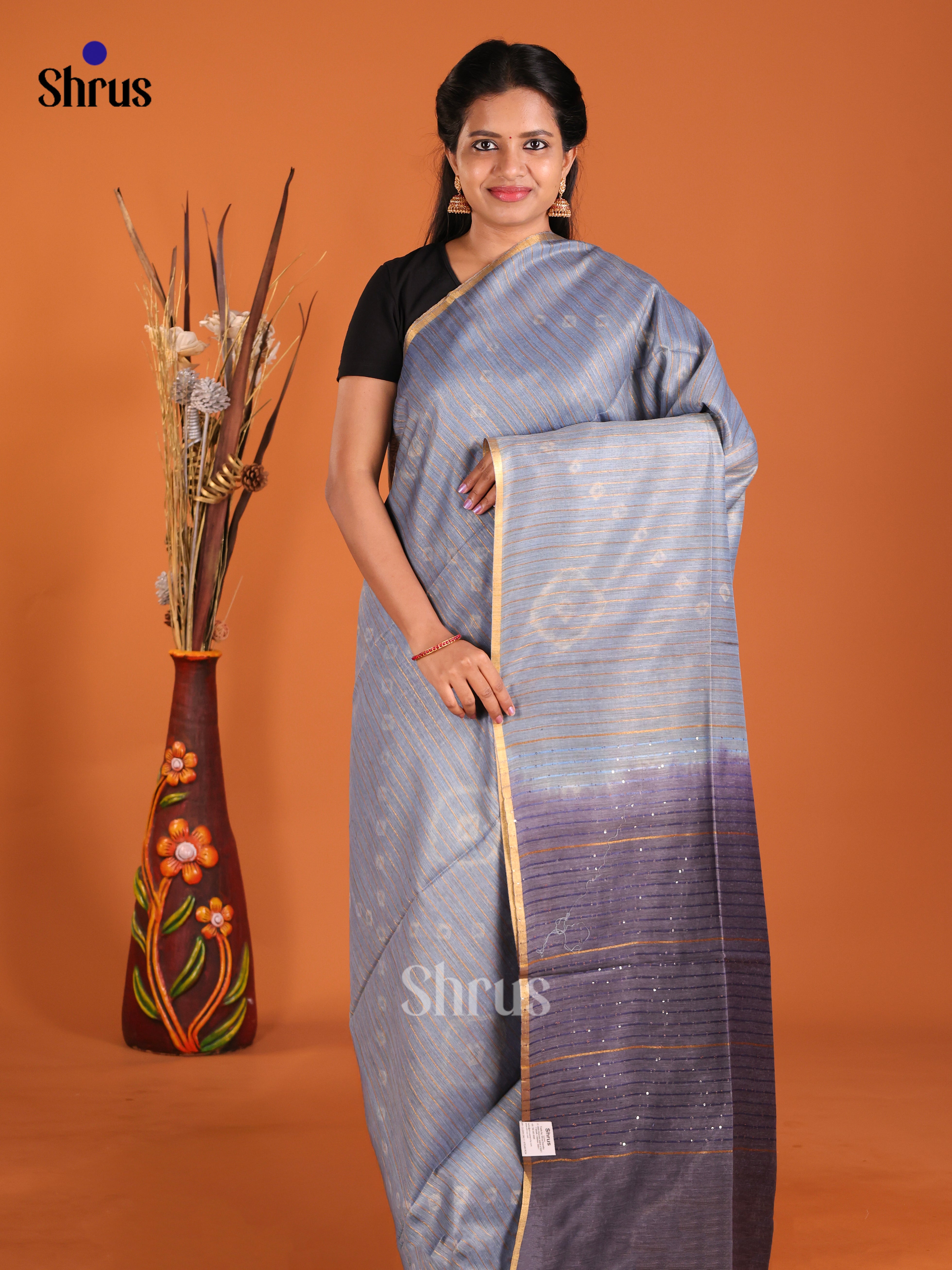 DIS20386 - Shibori Saree - Shop on Shrus.com