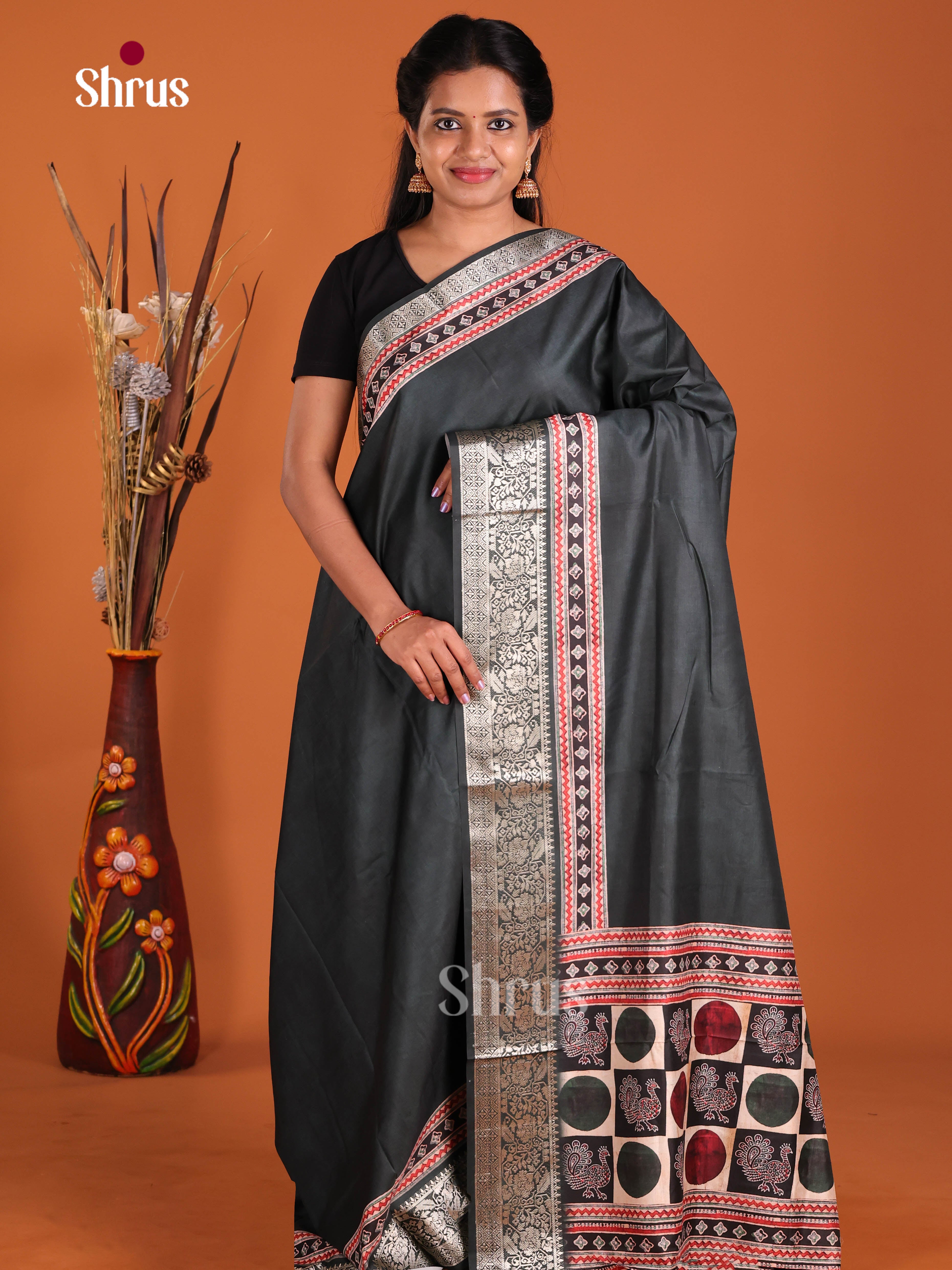 Black - Semi Modal Saree