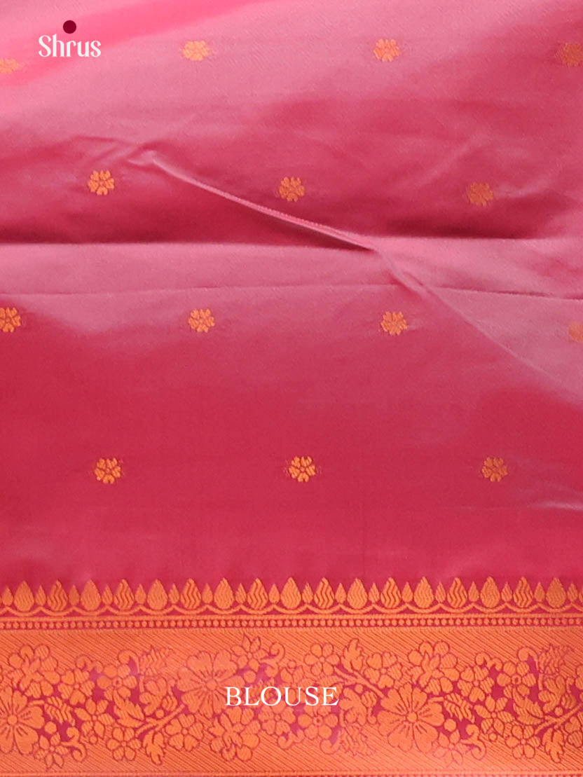 Blue - Semi Softsilk Saree