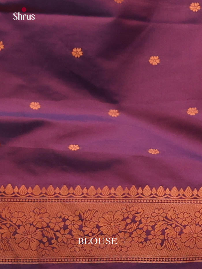 Pink & Violet - Semi Softsilk Saree