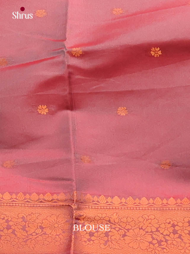 Green & Maroon - Semi Softsilk Saree