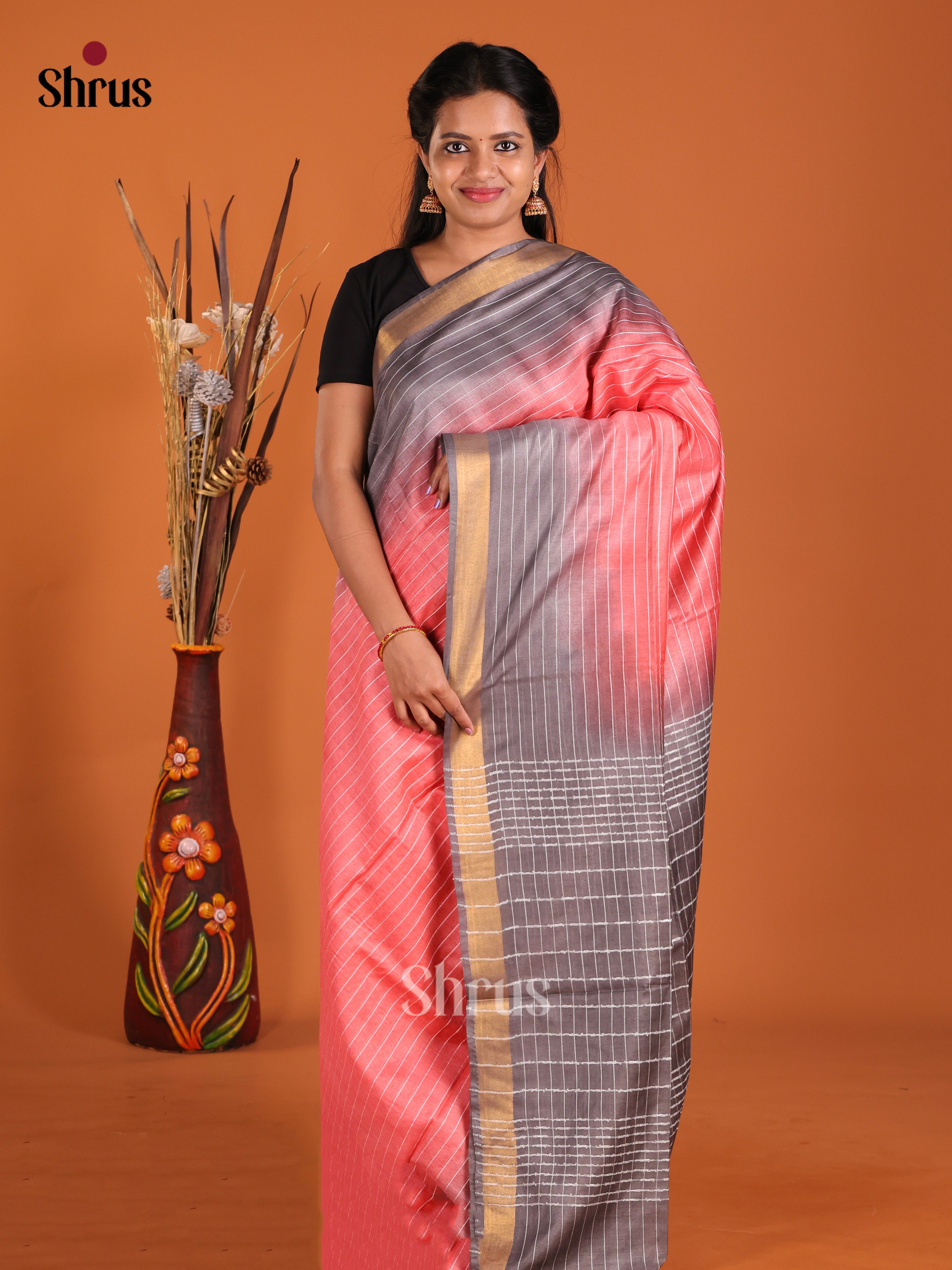 DIS23100 - Semi Tussar Saree