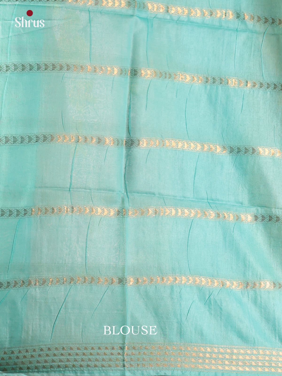 Sandal & Pastel Blue - Semi Tussar Saree