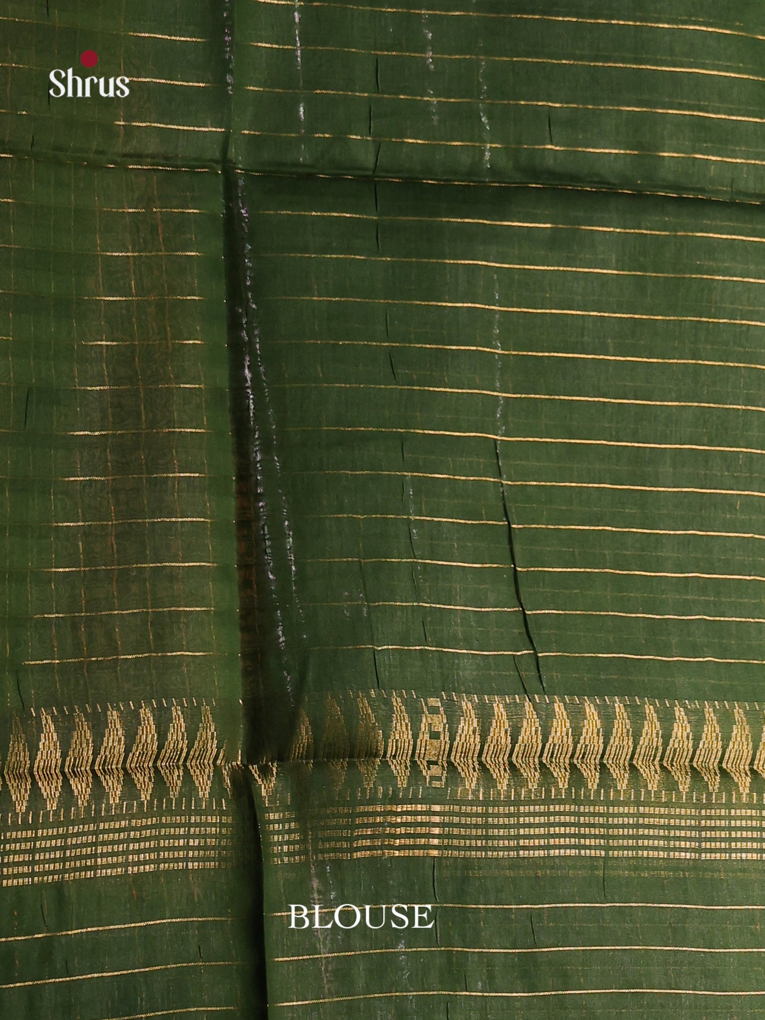Red & Green - Semi Tussar Saree