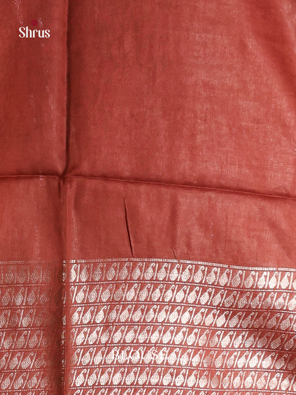 Greyish Blue & Arakku- Semi Tussar Saree