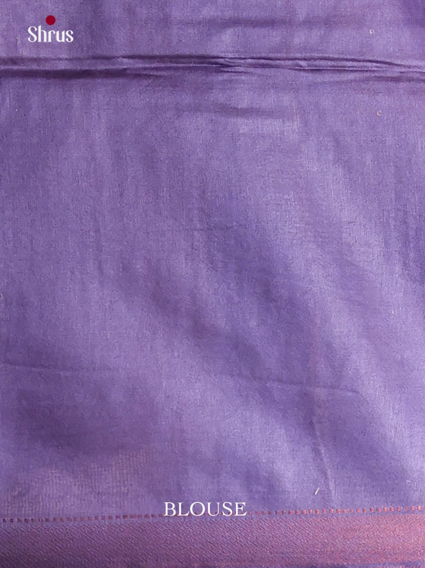 Green & Purple - Semi Tussar Saree