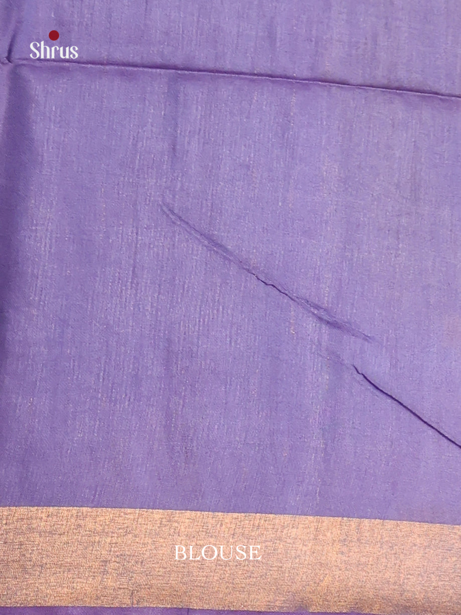 Chutney Green & Purple - Semi Tussar Saree