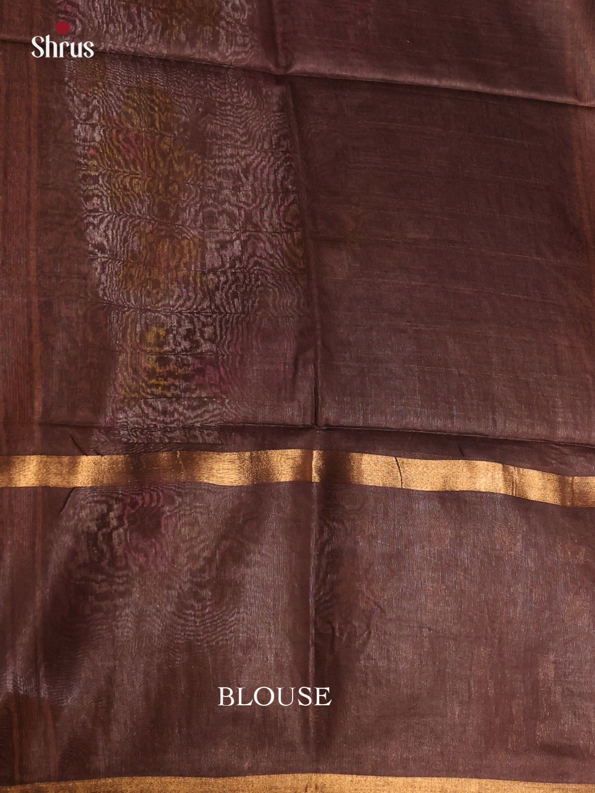 Brown - Semi Tussar Saree