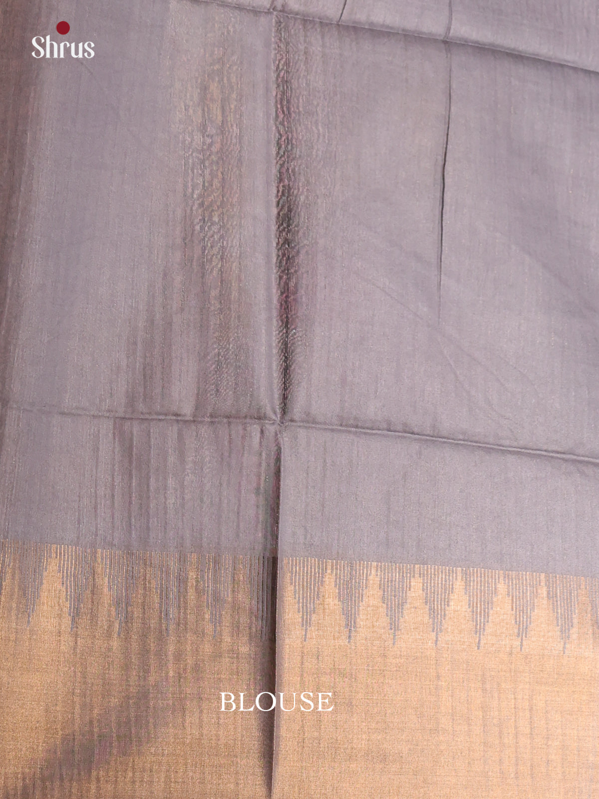 Pastel Blue & Grey - Semi Tussar Saree