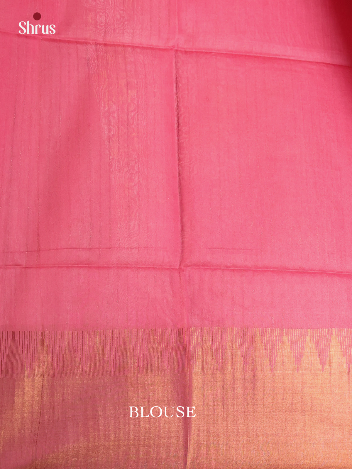 Grey & Pink - Semi Tussar Saree