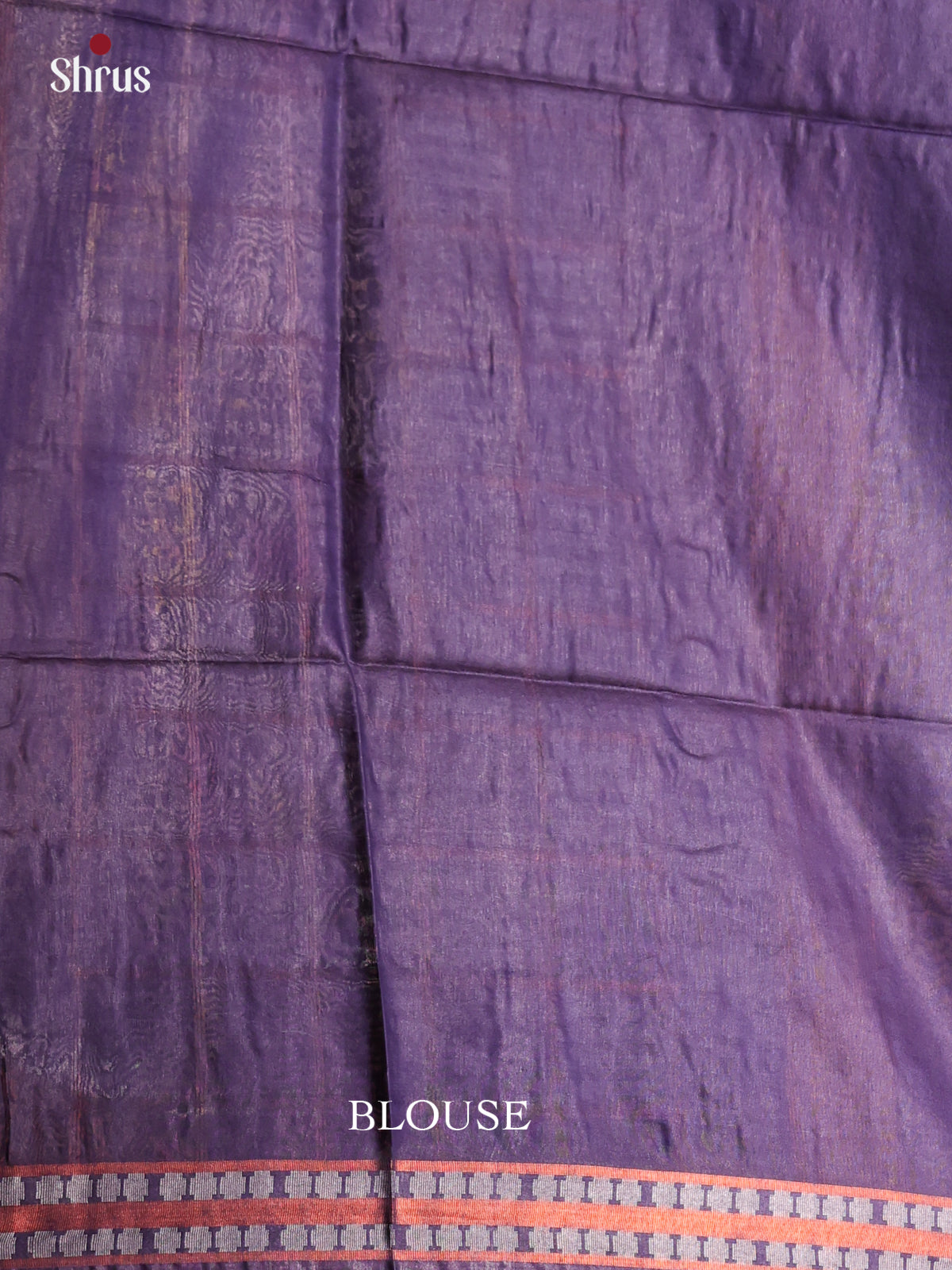 Grey & Blue - Semi Tussar Saree