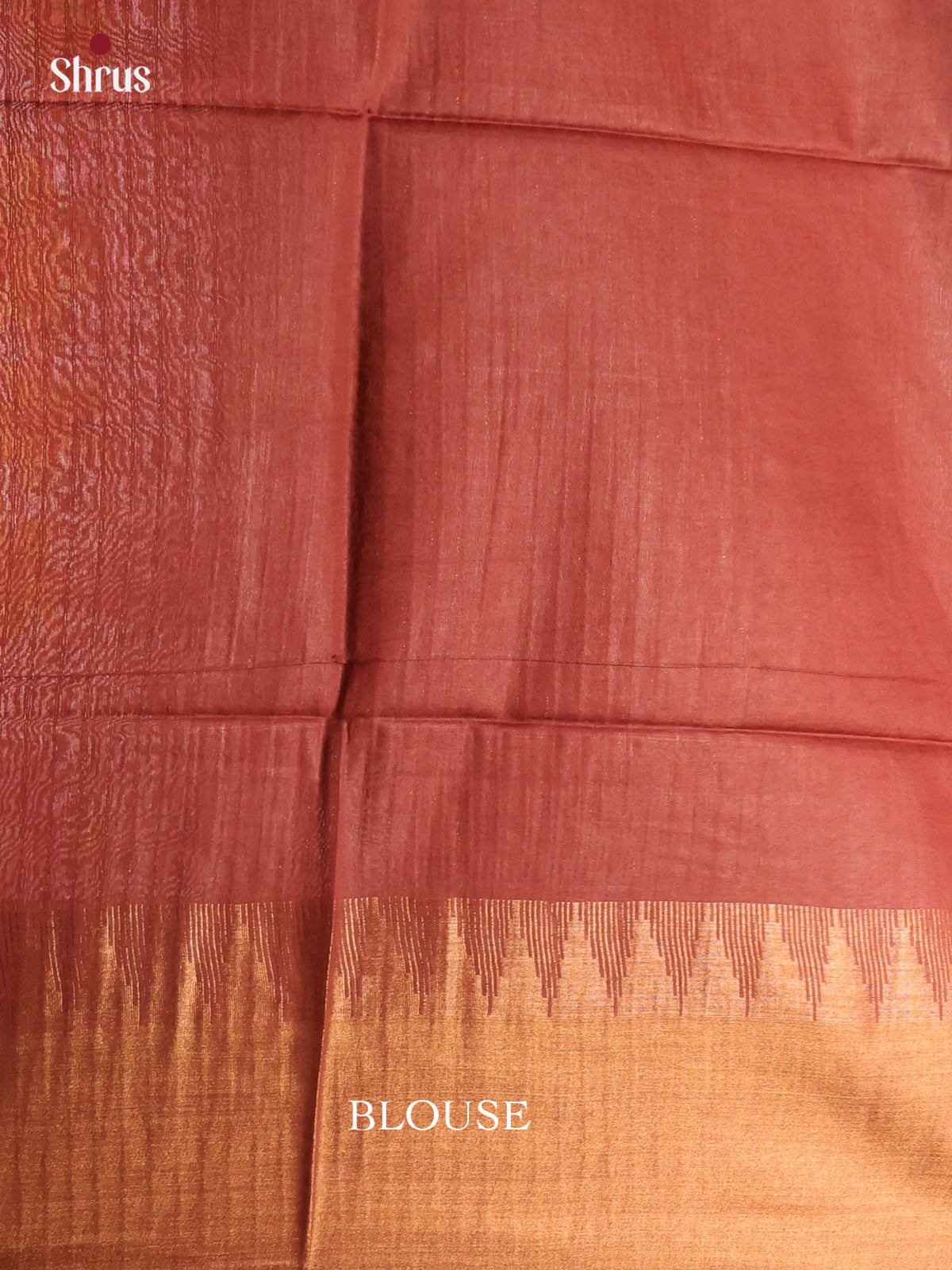 Blue & Brown - Semi Tussar Saree
