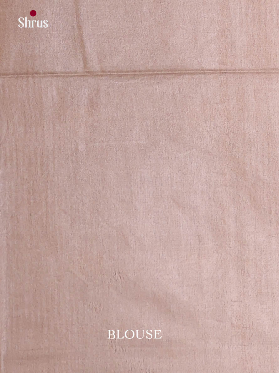 Purple & Grey - Semi Tussar Saree