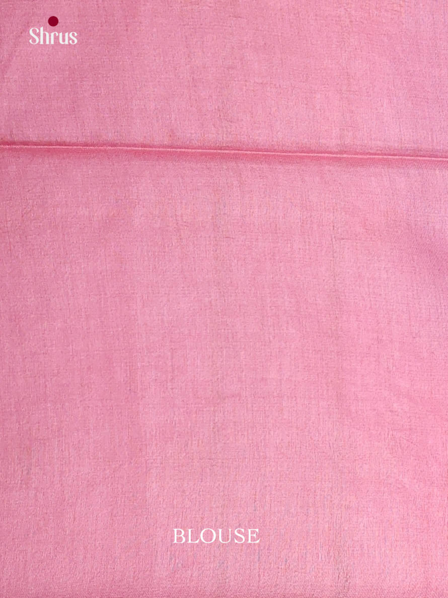 Blue & Pink - Semi Tussar Saree