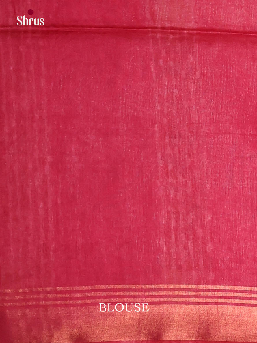 Purple & Red- Semi Tussar Saree